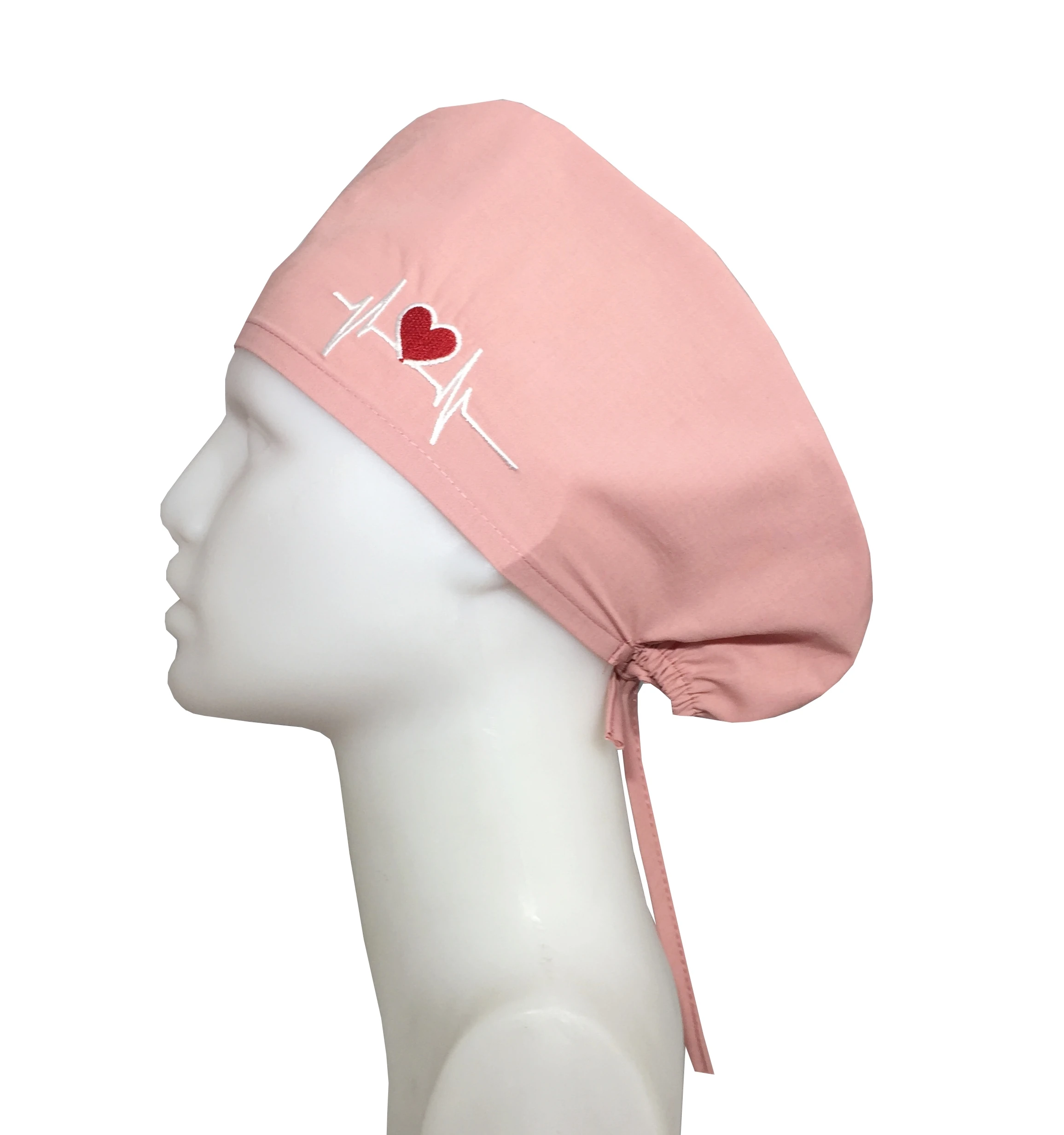 Kalp Ritimli Pembe Doktor Hemşire Aşçı Cerrahi Bone Hastane Bonesi Bandana M406