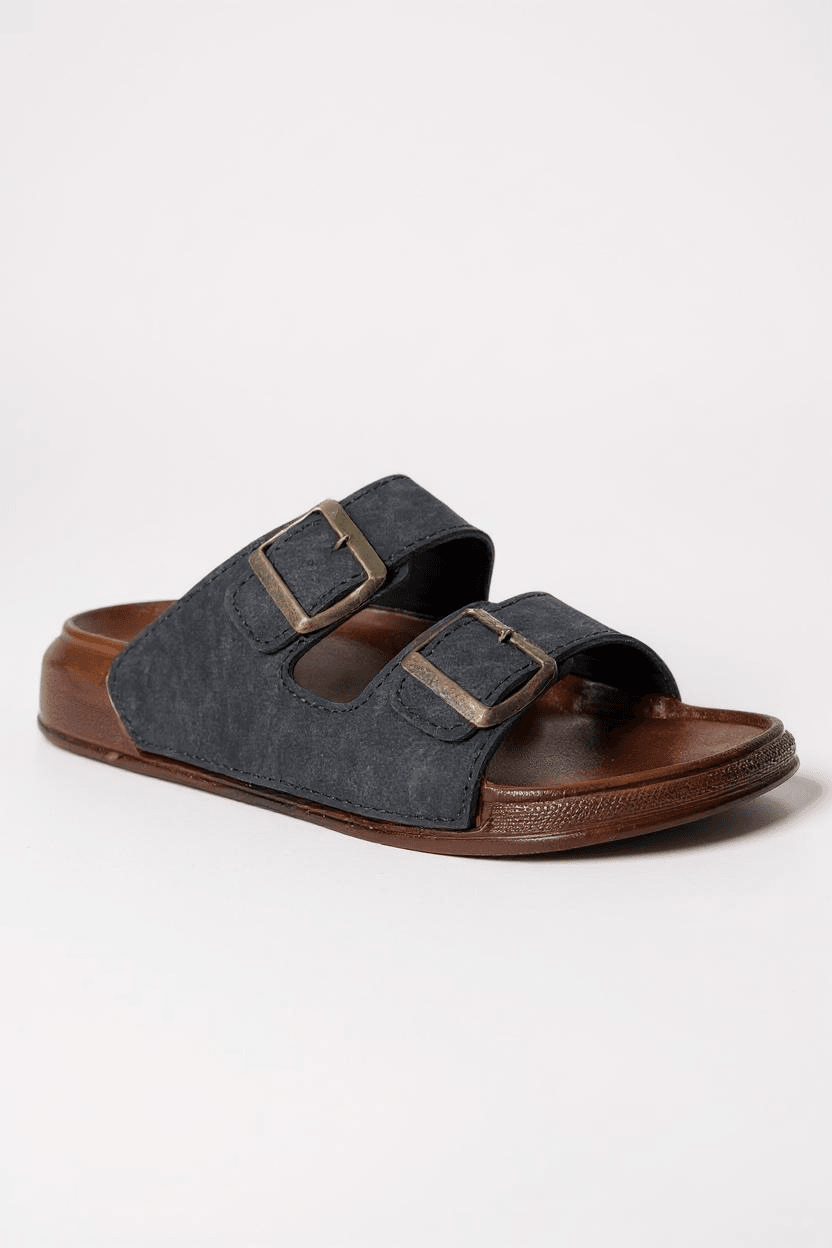 Witta 55201 Rahat Tabanlı Unisex Yazlık Günlük Hafif Tokalı Terlik - Siyah