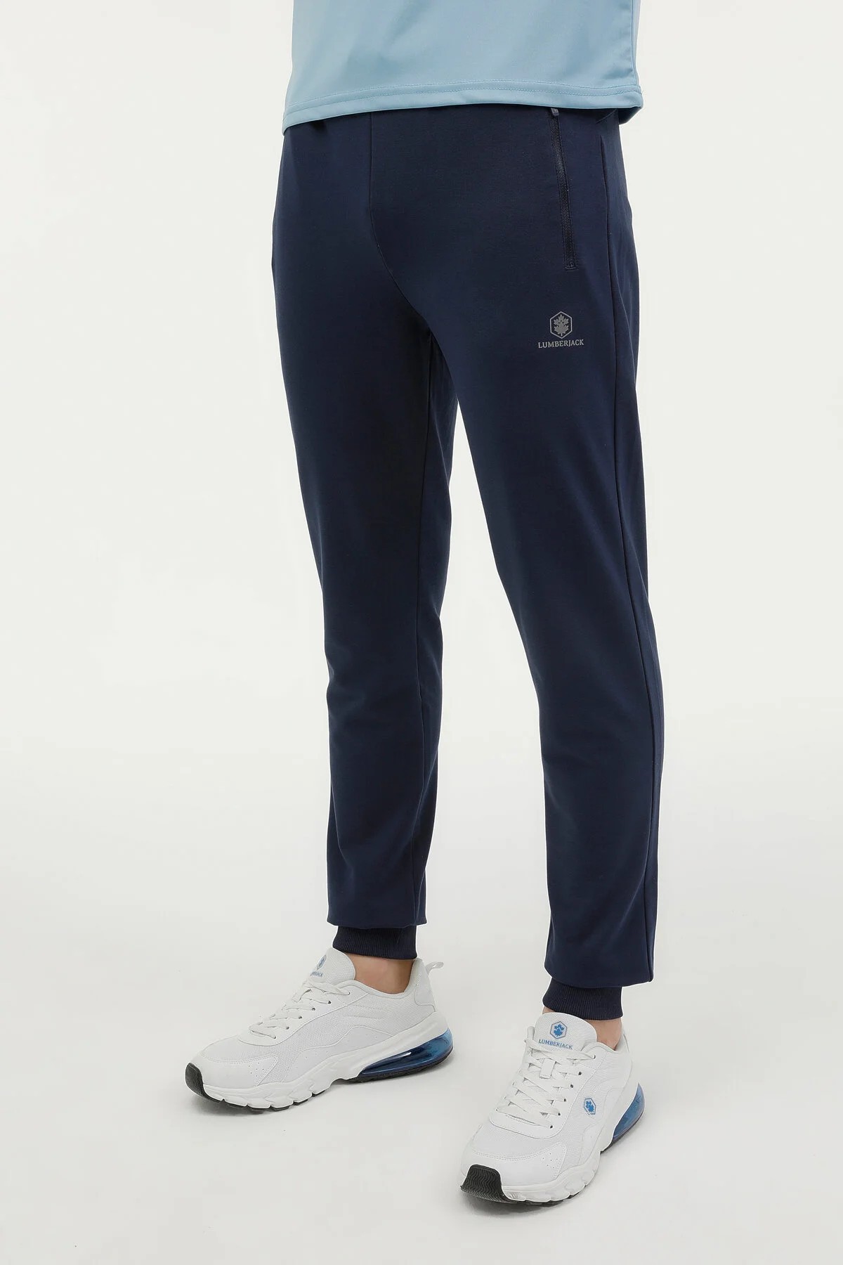 Lumberjack M-CT107 BASIC JOGGER Erkek Eşofman Altı Cepli Fermuarlı - Lacivert