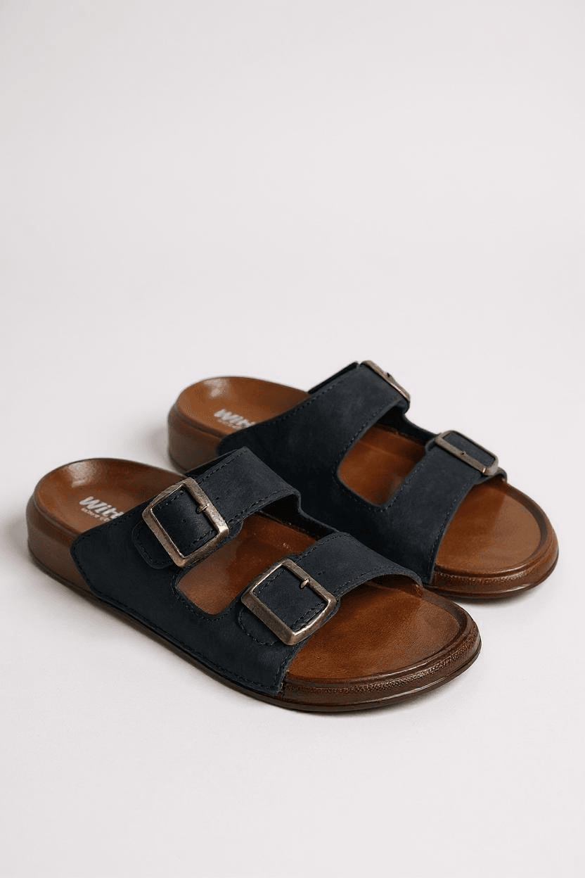Witta 55201 Rahat Tabanlı Unisex Yazlık Günlük Hafif Tokalı Terlik - Siyah