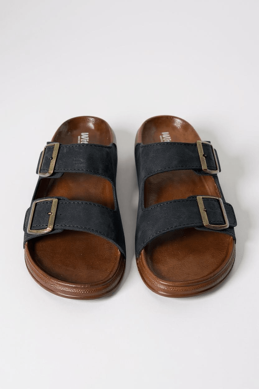 Witta 55201 Rahat Tabanlı Unisex Yazlık Günlük Hafif Tokalı Terlik - Siyah
