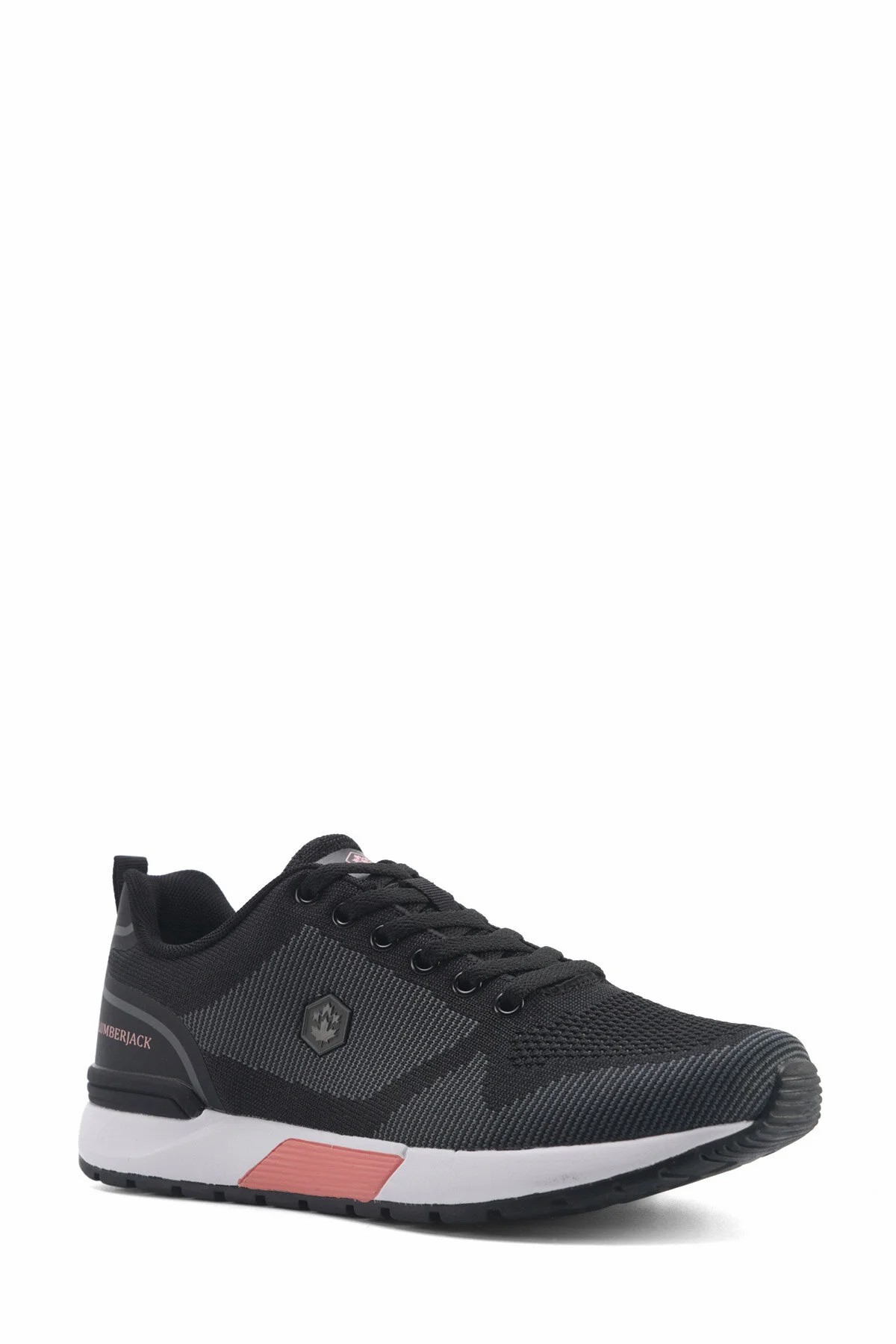 Lumberjack VENDOR 2.0 Fileli Rahat Tabanlı Kadın Sneaker Spor Ayakkabı - Siyah-Pembe