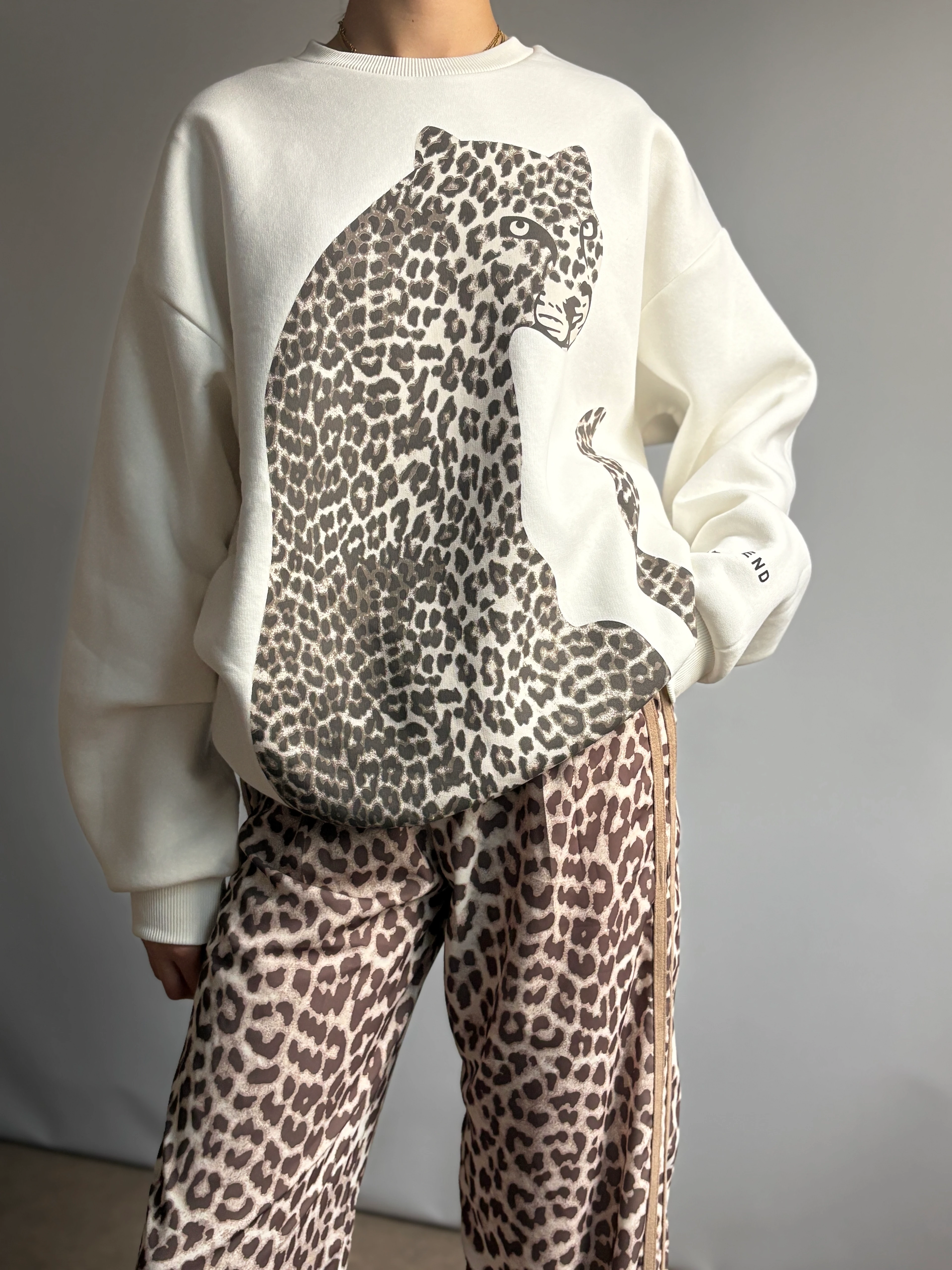 Leopar Desenli Pantolon