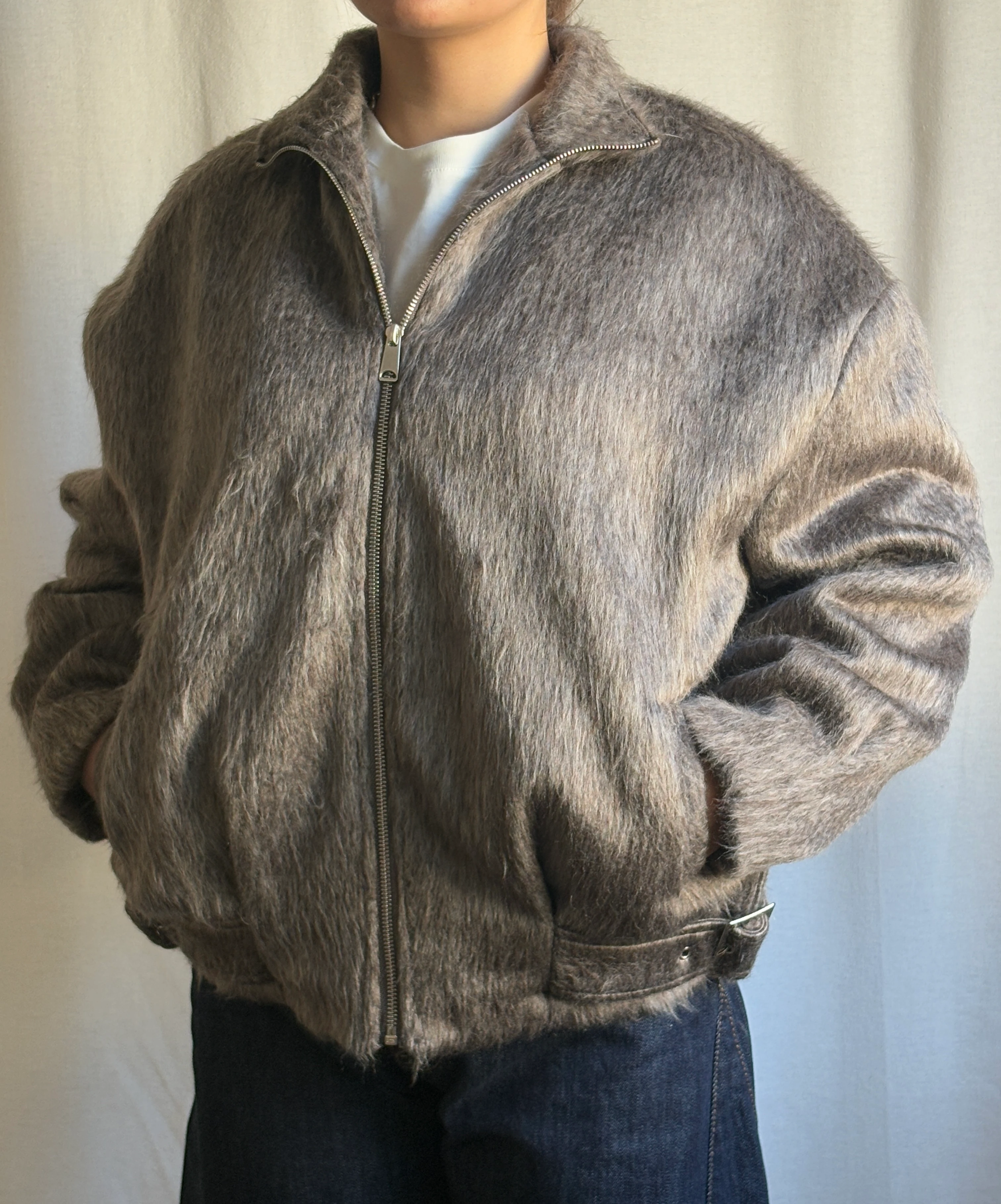 Toka Detaylı Bomber Tüylü Ceket