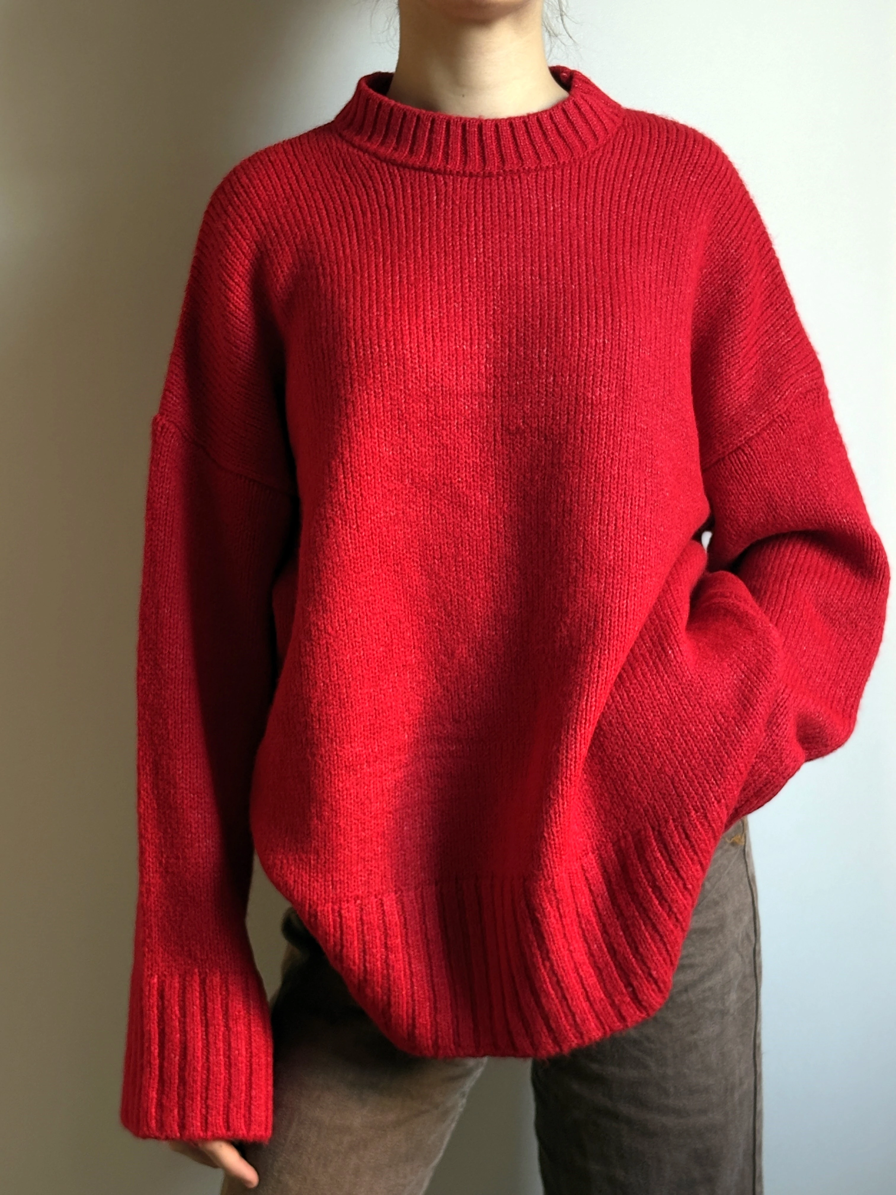 Triko Kırmızı Kazak