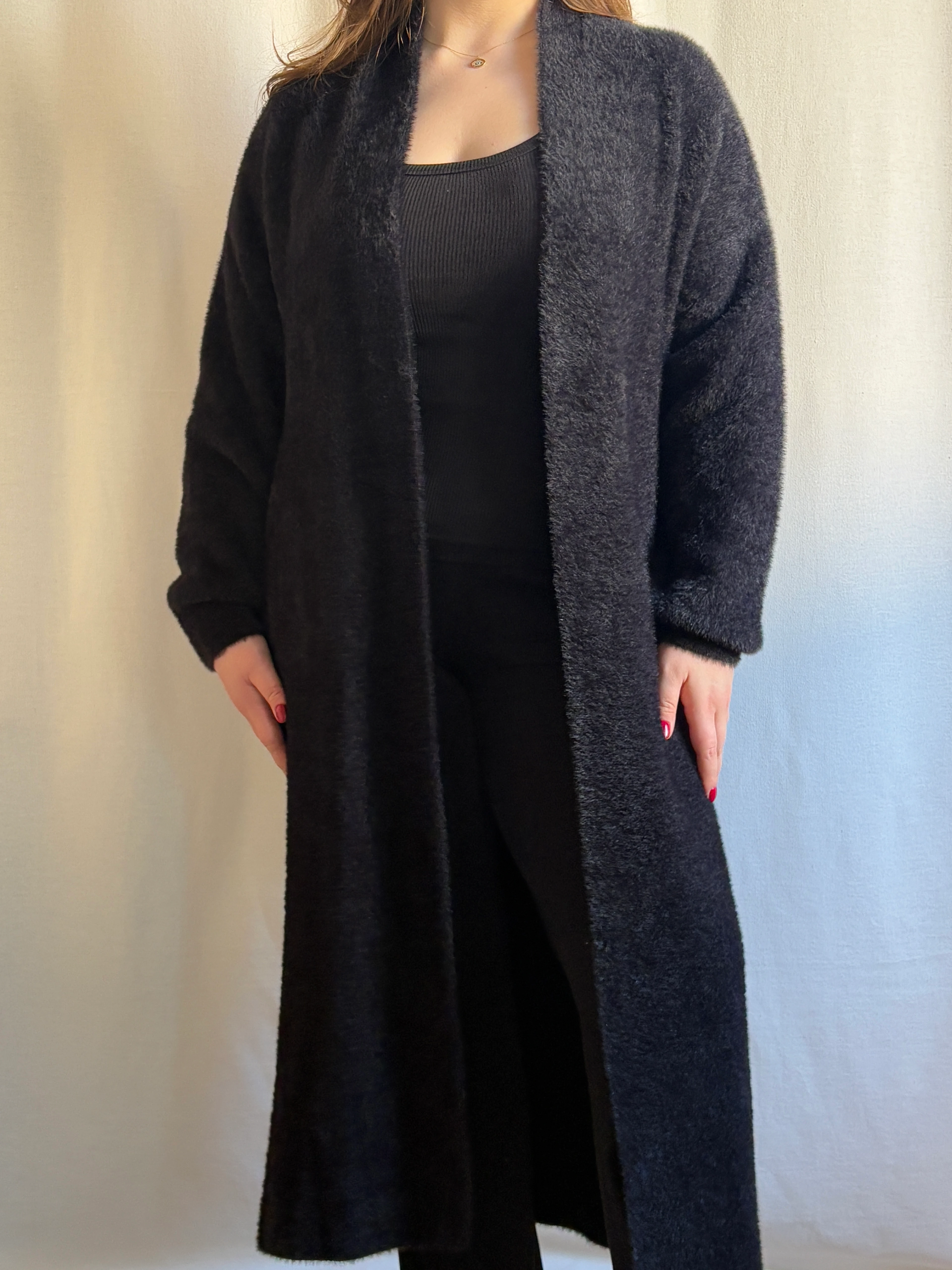 Uzun Sakallı Hırka Siyah 