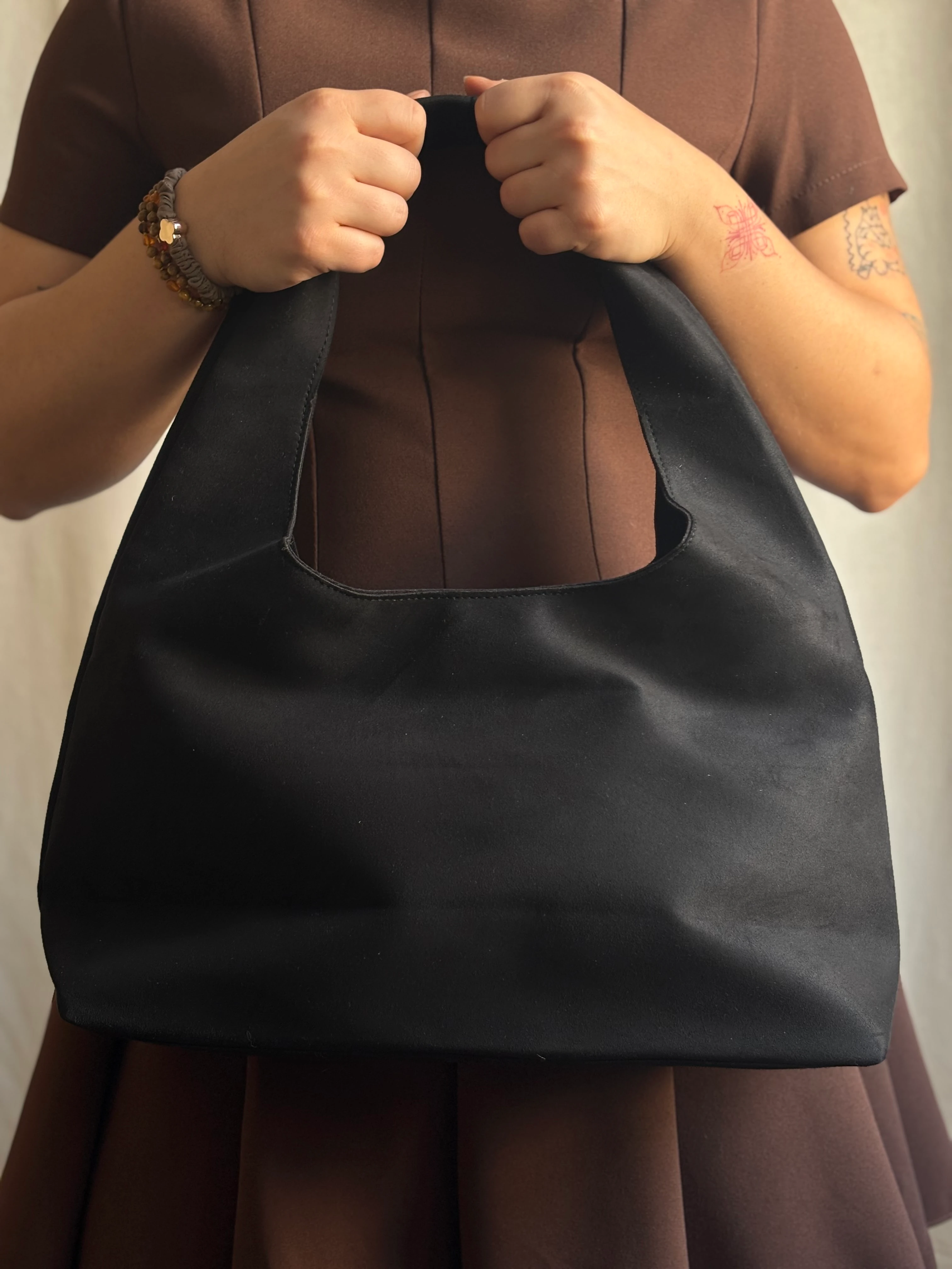 Büyük Süet Çanta