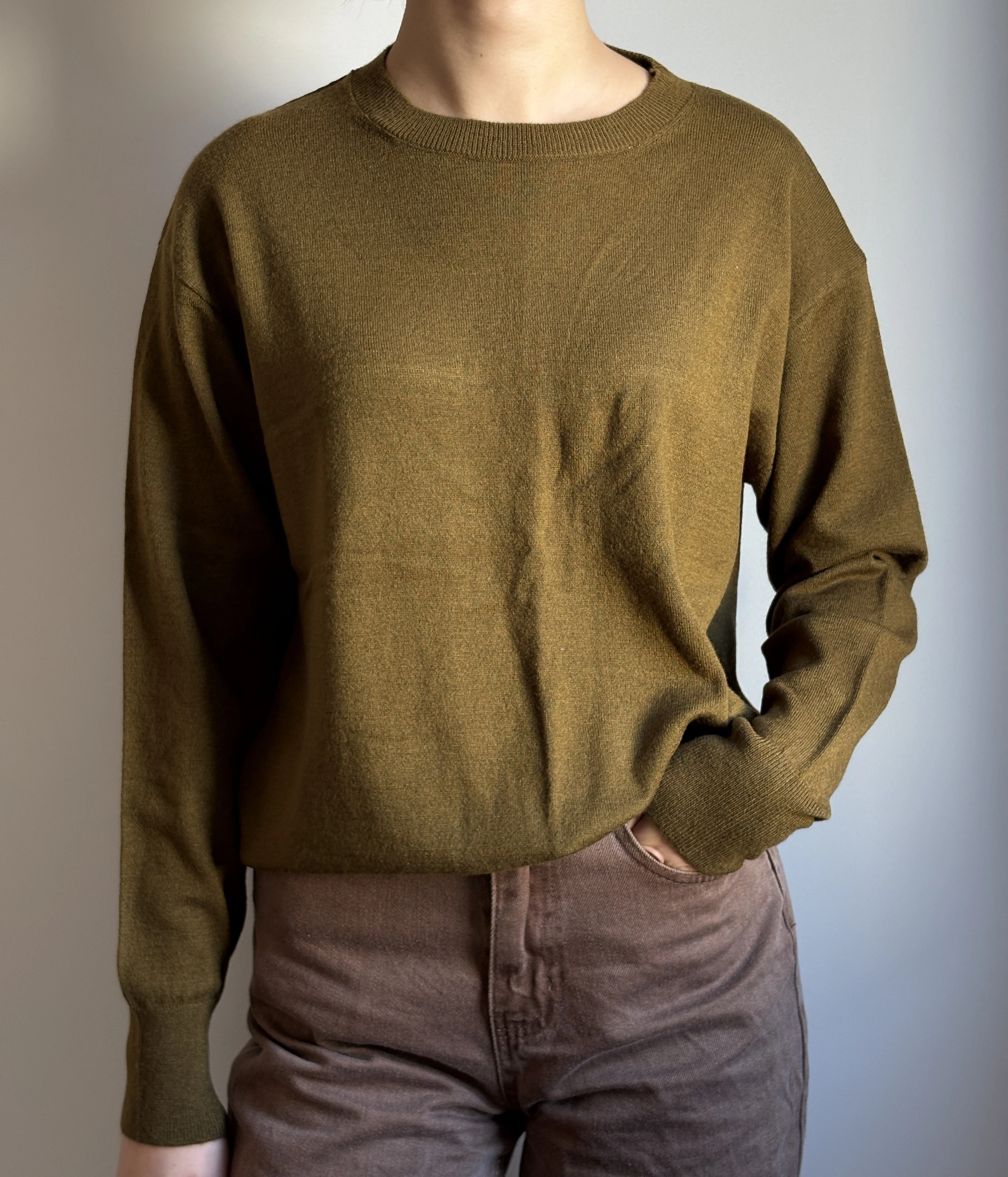 Bisiklet Yaka Yünlü Triko Kazak