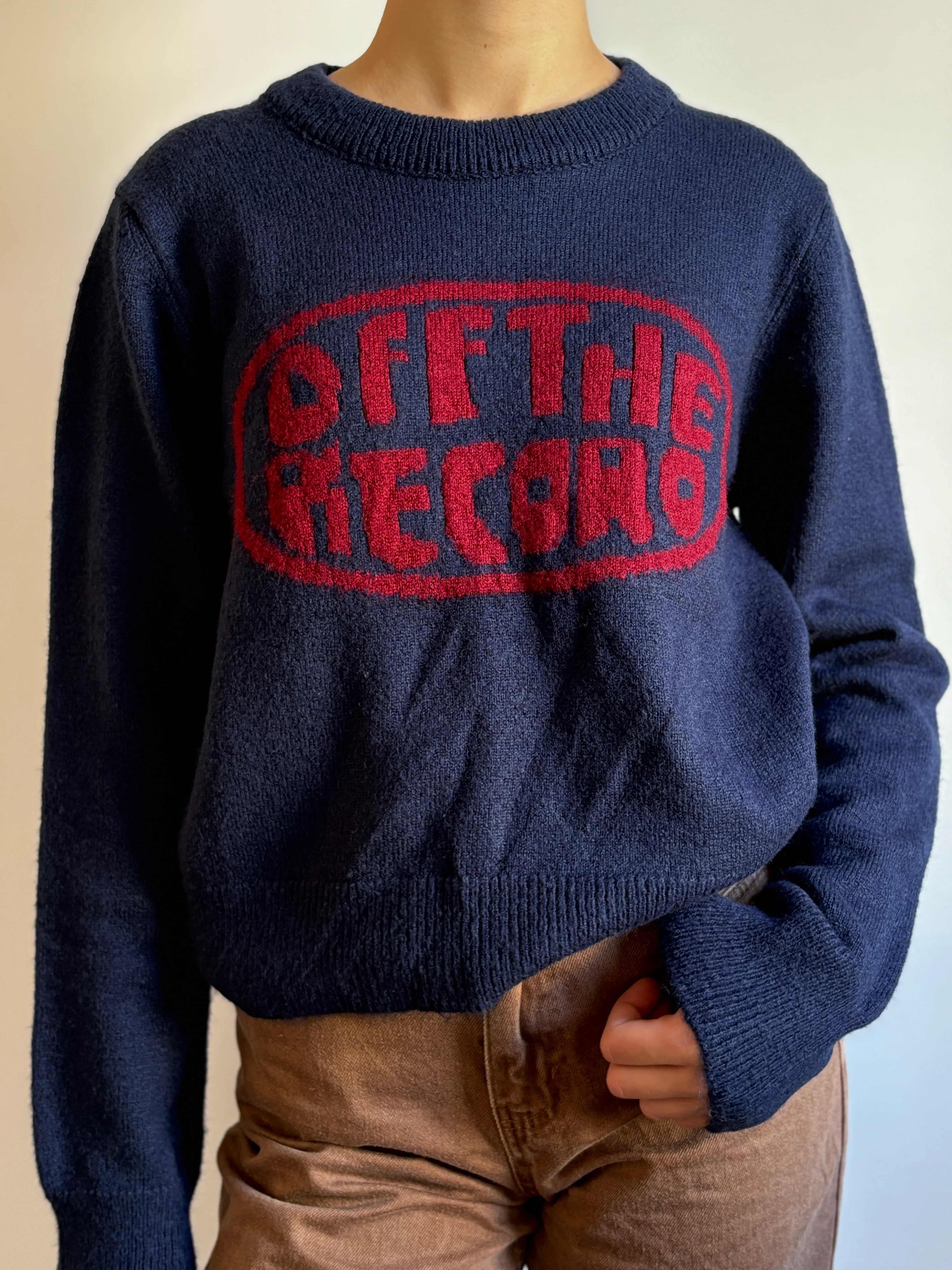 Bisiklet Yaka Mavi Kazak