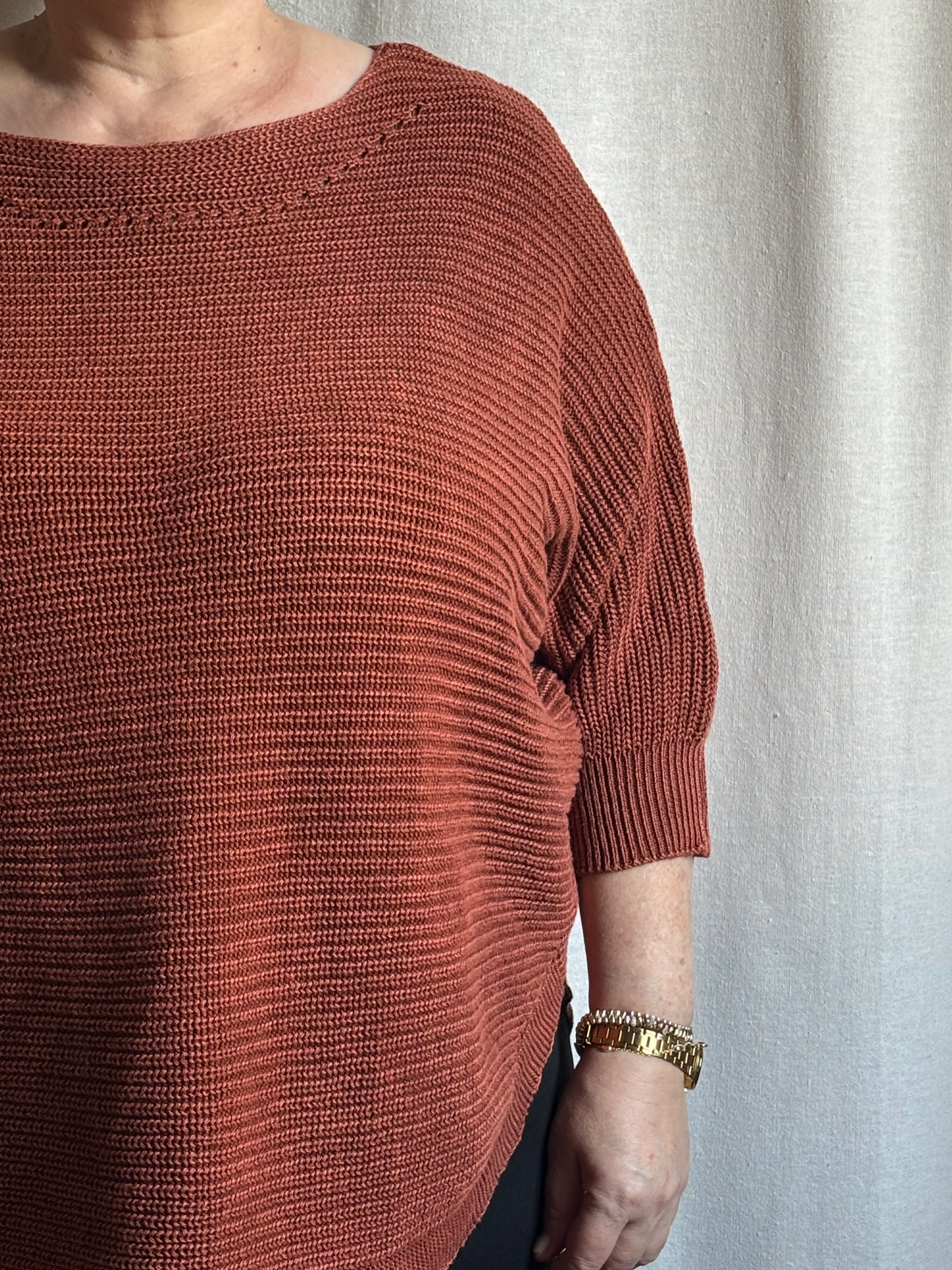 Kayık Yaka Triko Kazak