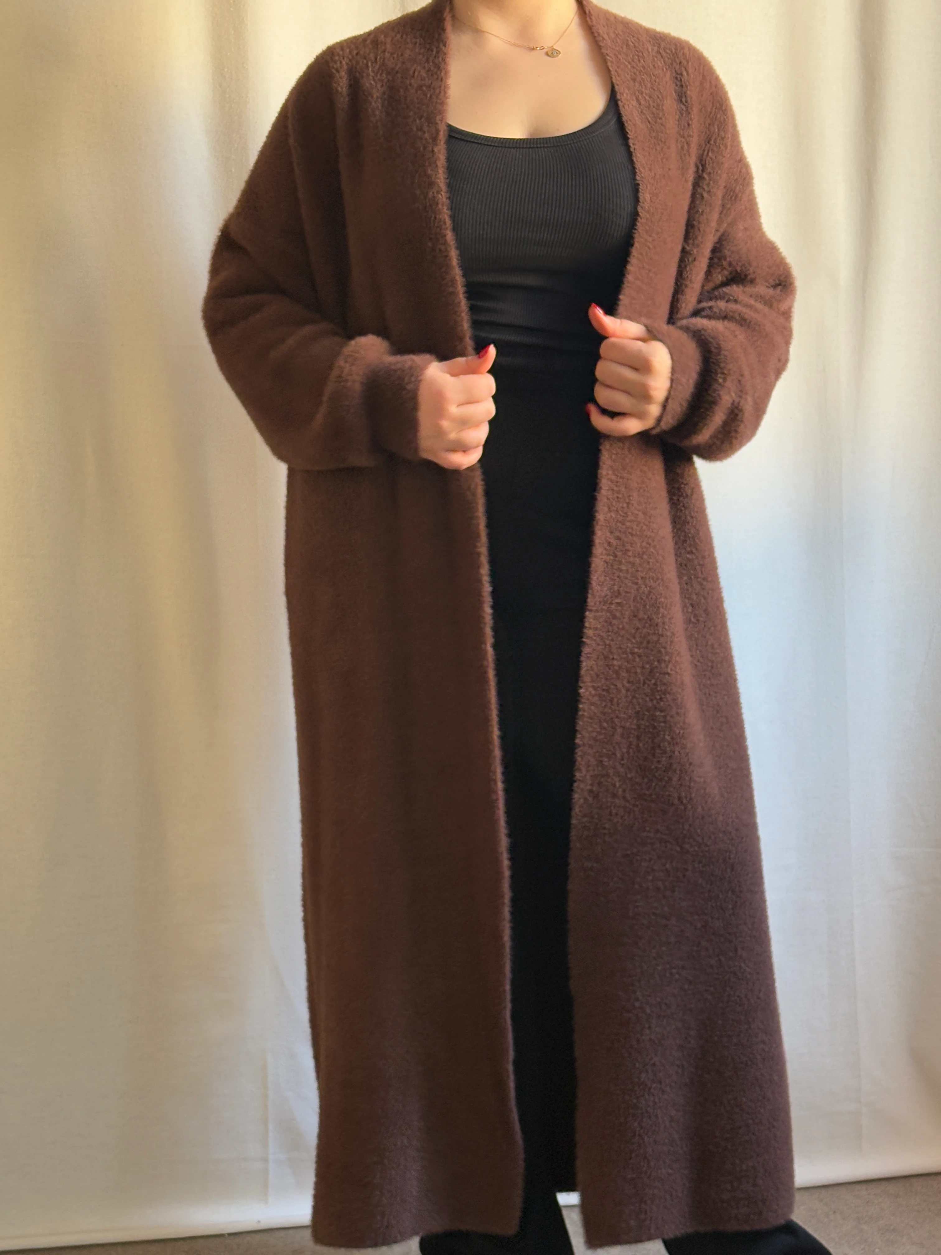 Uzun Sakallı Hırka Kahverengi