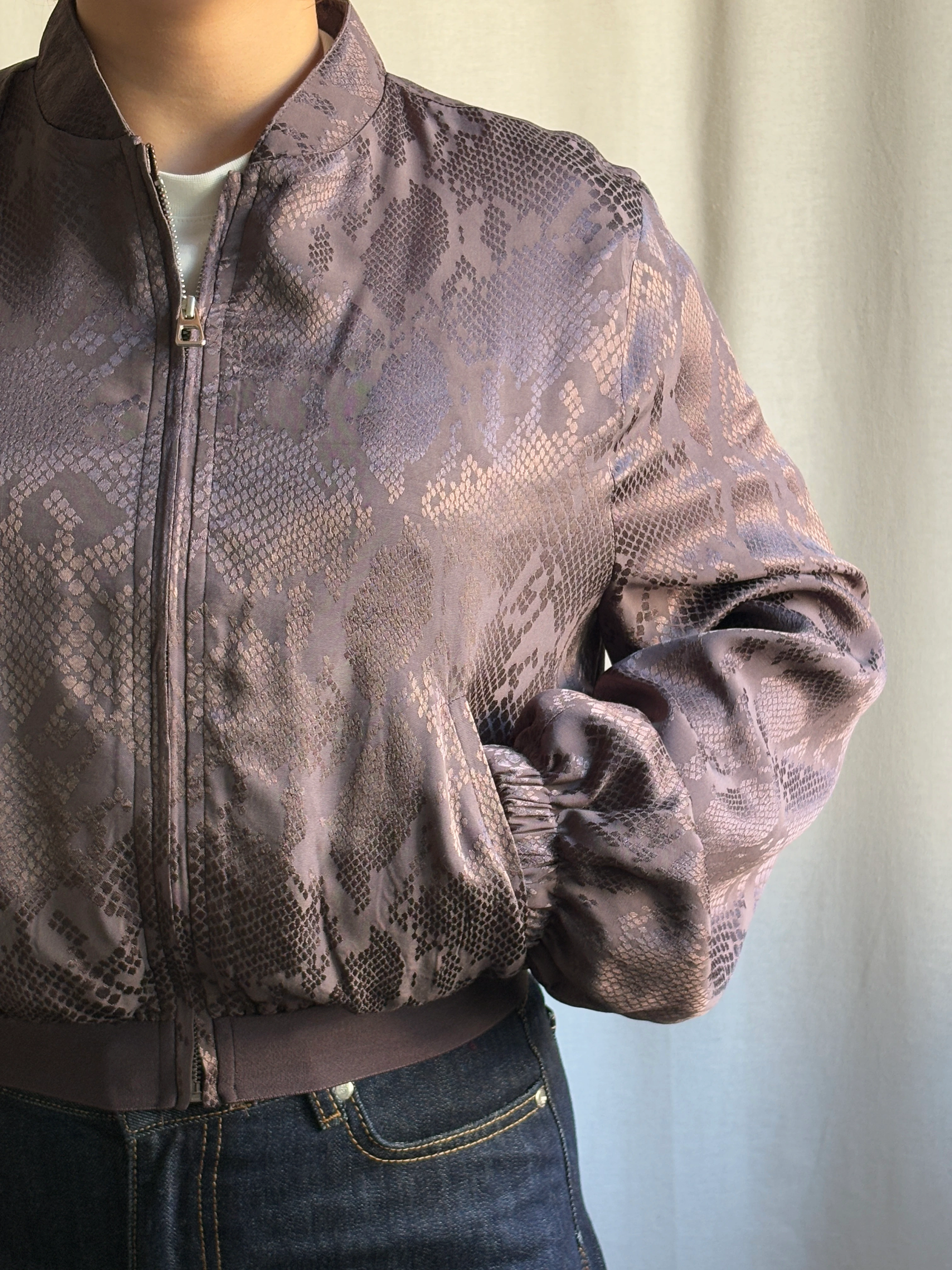 Yılan Desenli Hırka 