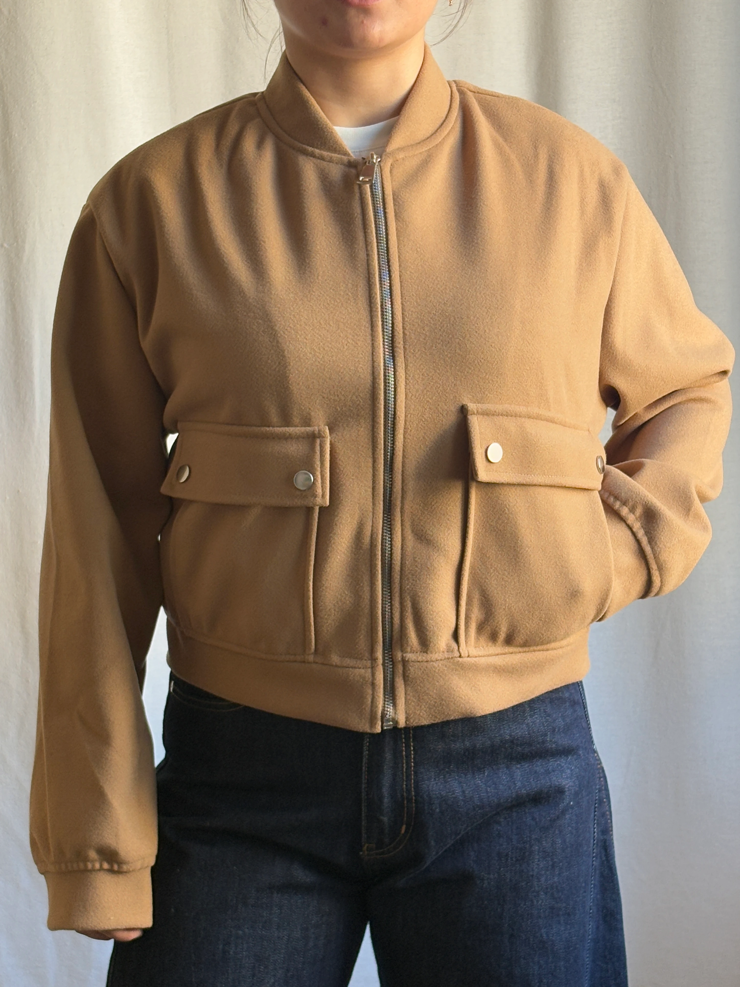 Kısa Kaşe Cepli Ceket