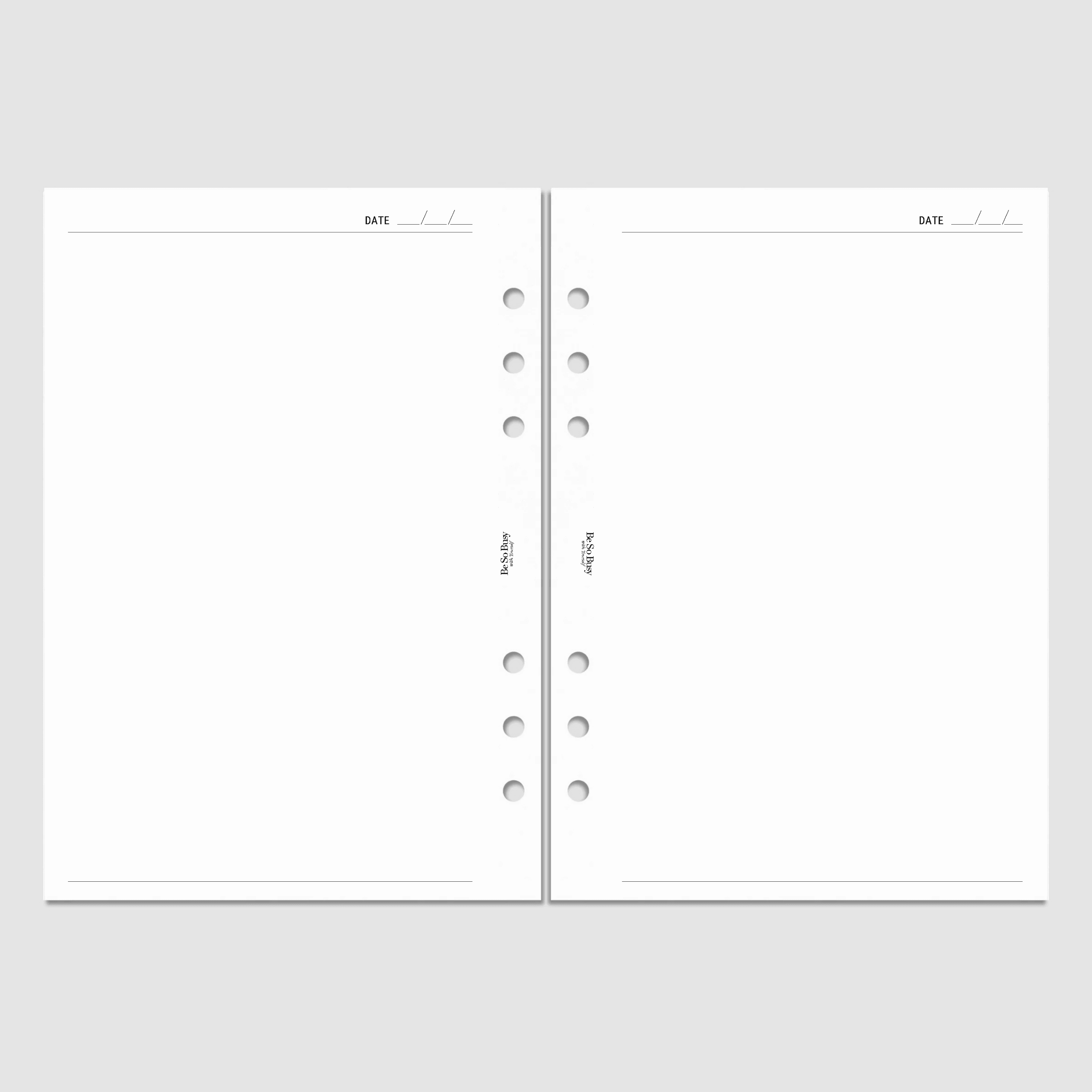 Be So Busy Academic – Blank Page Refill