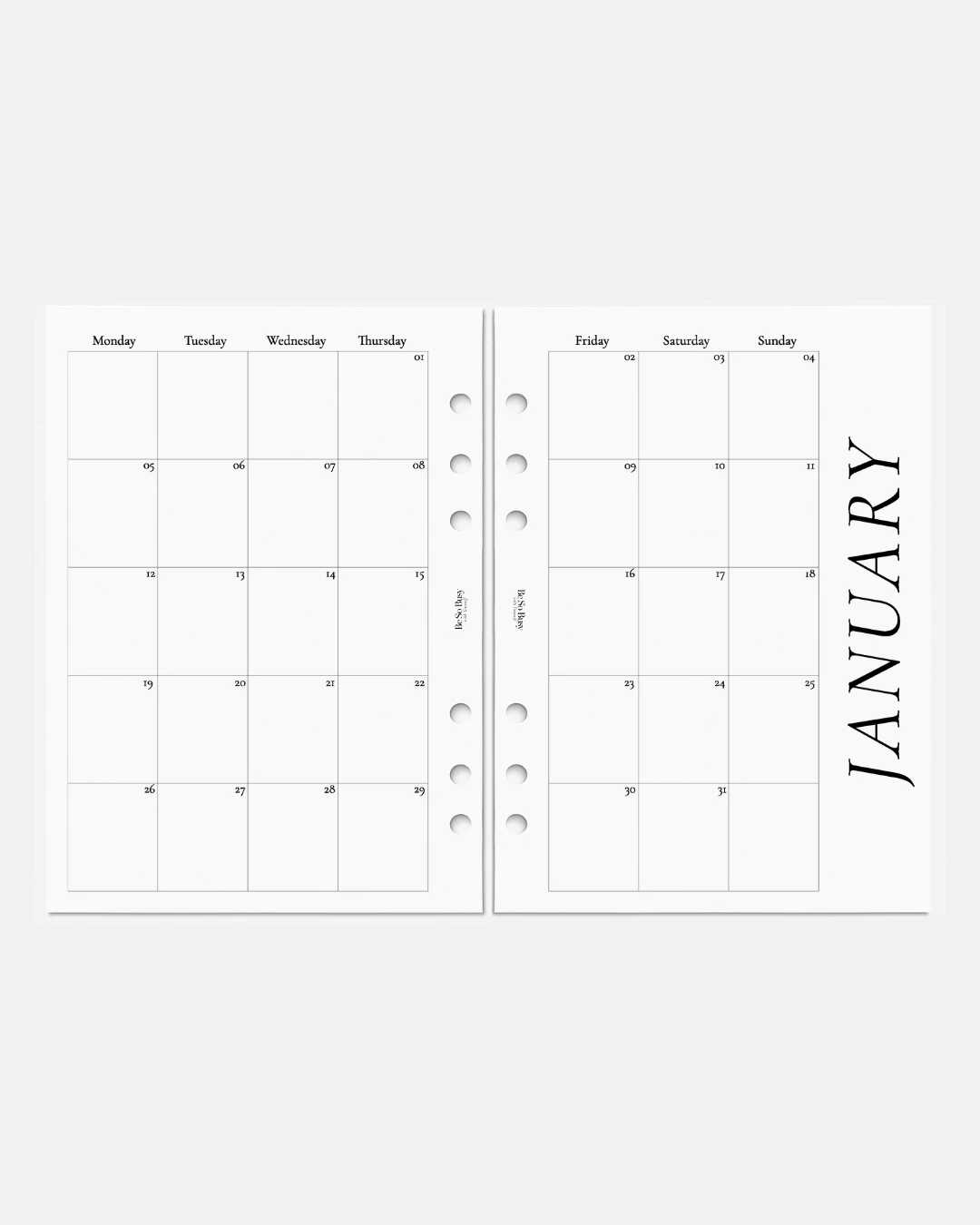 Be So Busy 2026 Planner Refill