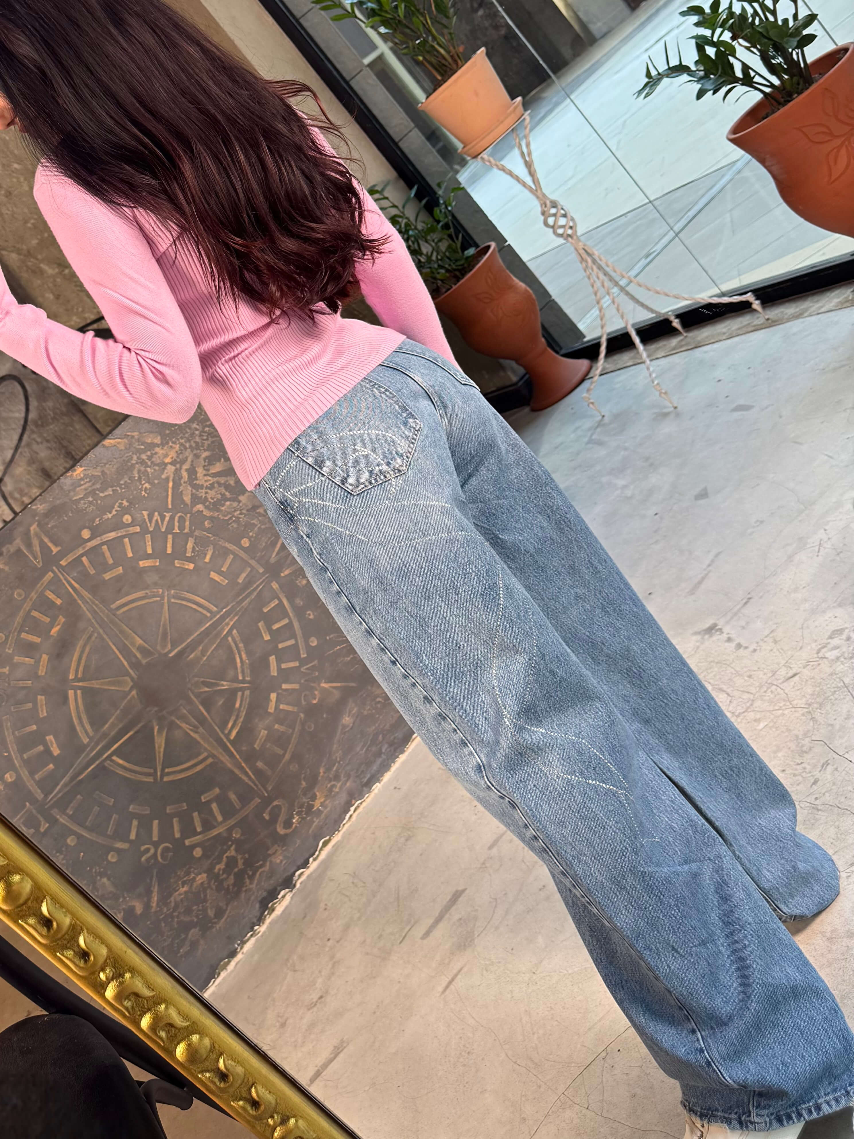 Raya Çıtçıtlı Fitilli Body Kazak Pembe