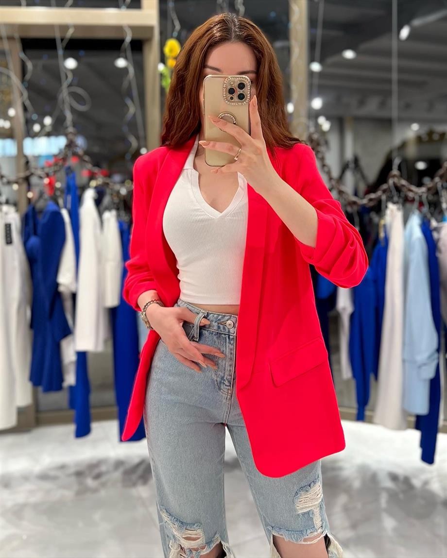 Annabel Ceket Neon Pembe