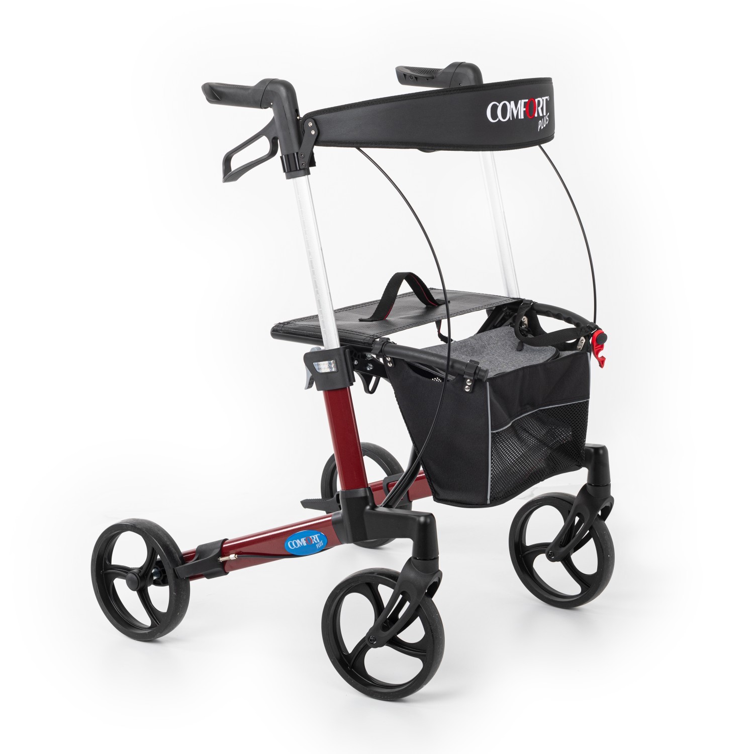 Comfport Plus Spırıt X3 Bordo Alüminyum Lux Rolatör Yürüteç
