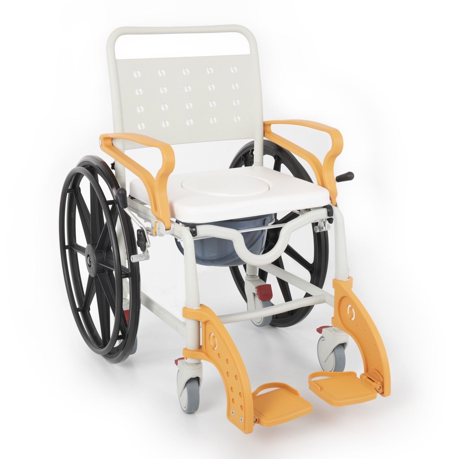 Comfort Plus DM-8088D Soft Turuncu Banyo ve Tuvalet Tekerlekli Sandalye
