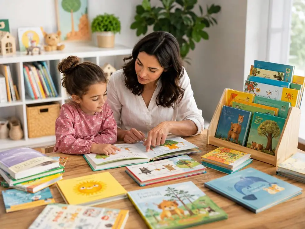 3-6 yaş arası çocuklara uygun resimli hikâye ve eğitici kitapların incelenmesi