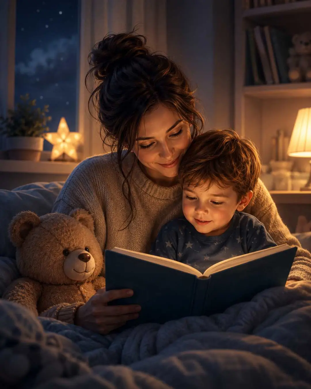 Anne veya babanın çocuğuyla birlikte kitap okuyarak duygusal bağ kurması