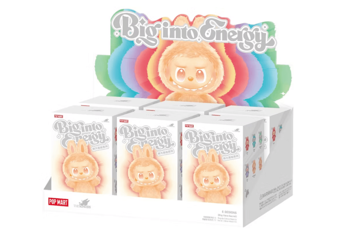 Pop Mart Labubu The Monsters Big into Energy Series Vinyl Plush Pendant Sealed Case (6 Blind Box)