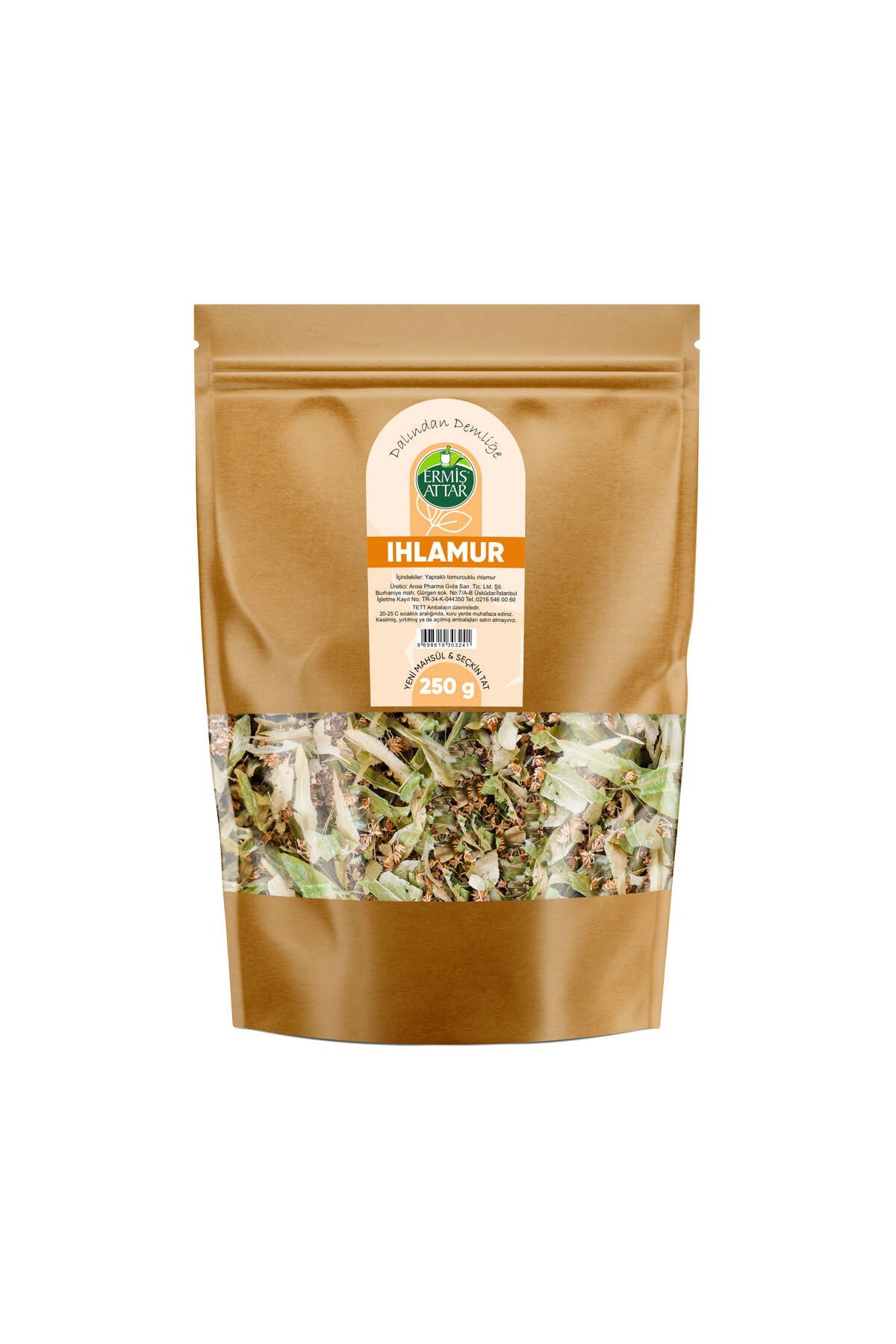 Ihlamur 250 G Yeni Mahsül Tomurcuklu Yapraklı 1. Kalite Bursa-Yalova Ürünü Ayıklanmış-Tozsuz