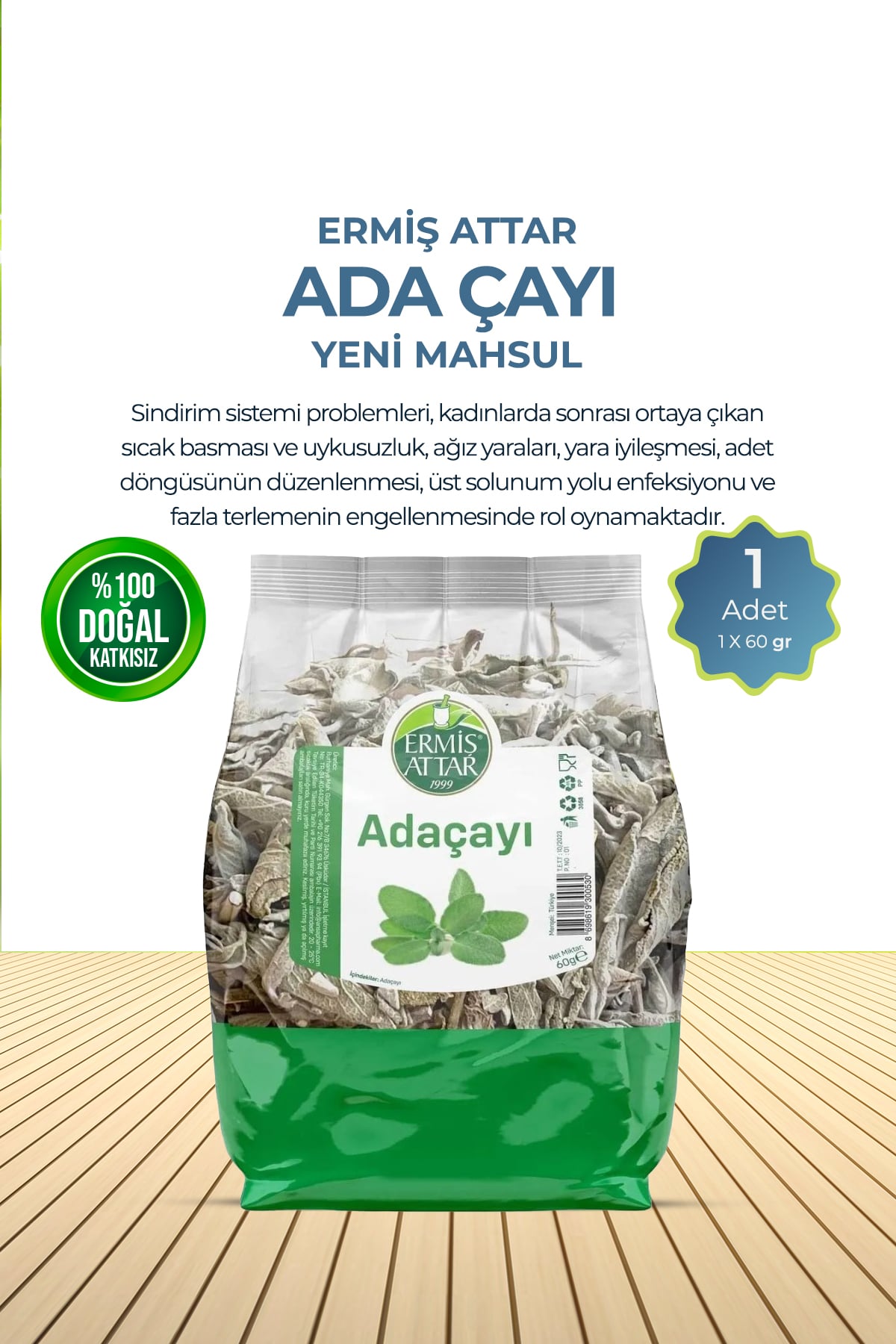 Adaçayı Paket Yeni Mahsul 60g