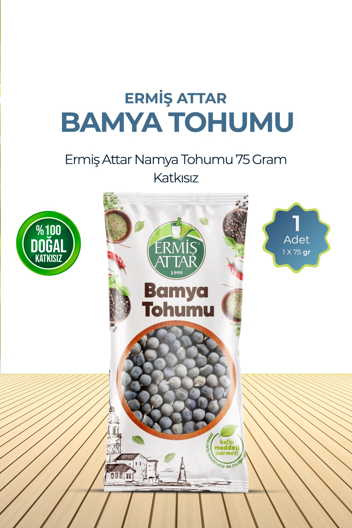 Bamya Tohumu 100 Gram Katkısız Ermiş Attar