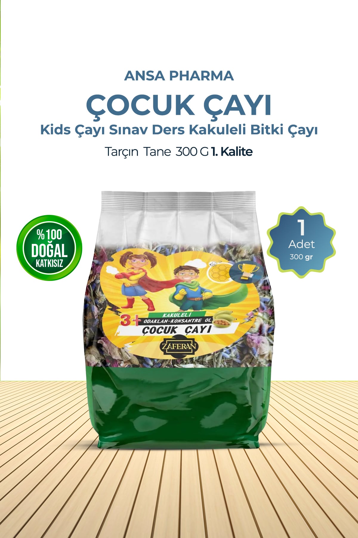 Odaklan Kids Çayı Sınav Ders Kakuleli Bitki Çayı