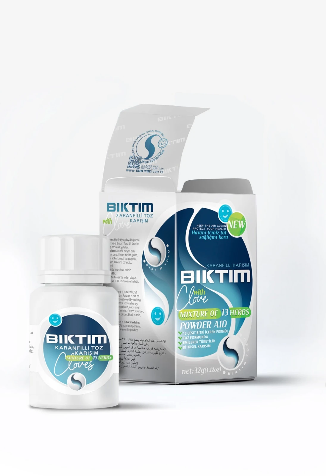 Tozu Sigara Bırakmaya Yardımcı Bitkisel Toz