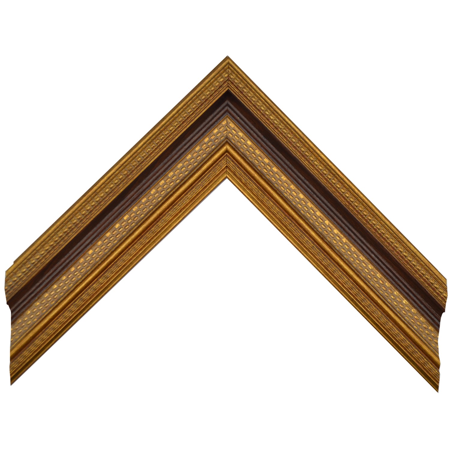 51 mm Antique Gold Frame with Burgundy Textured Finish
