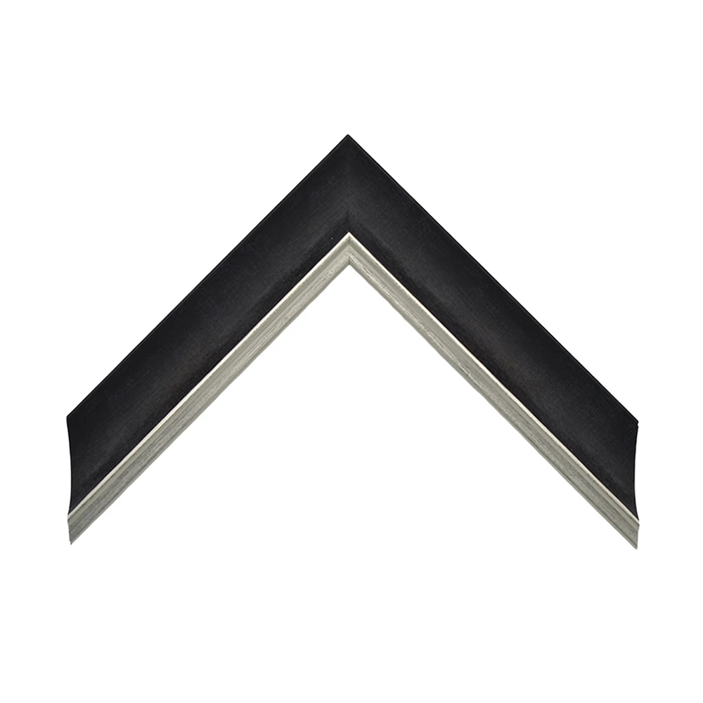 41mm Black Frame with Silver Trim Picture Frame