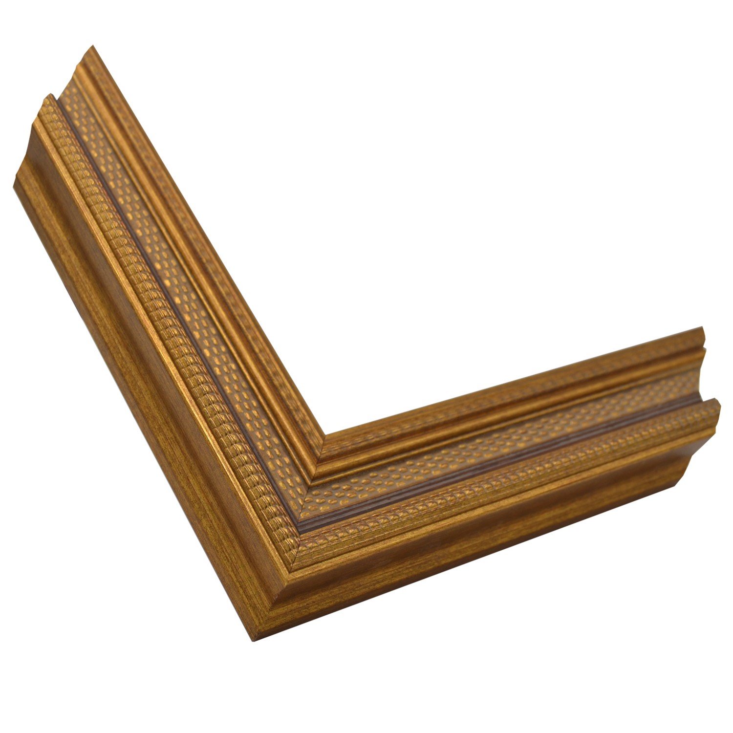 51 mm Antique Gold Frame with Burgundy Textured Finish