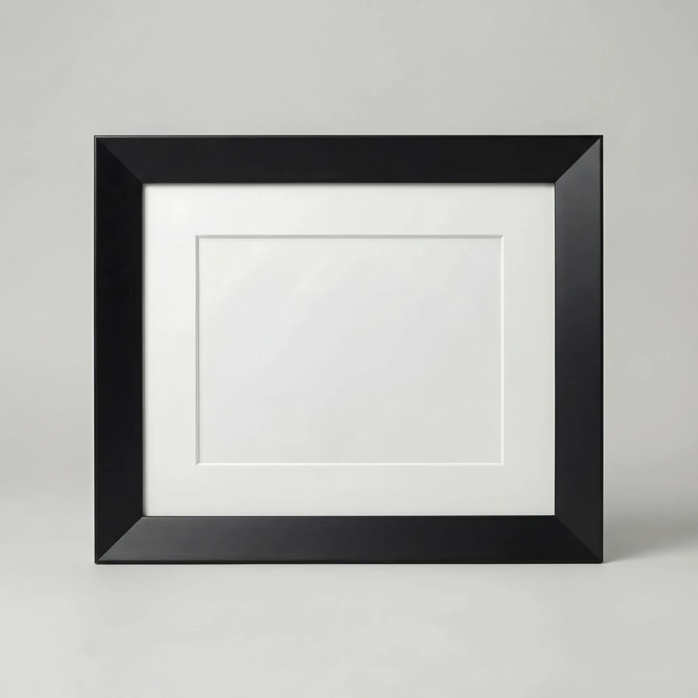 23 mm Profiled Matte Black Modern Picture Frame