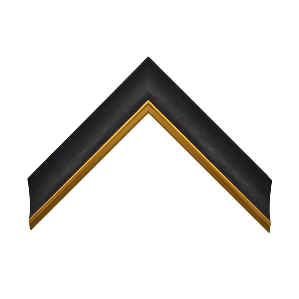 41mm Black Frame with Gold Trim Picture Frame