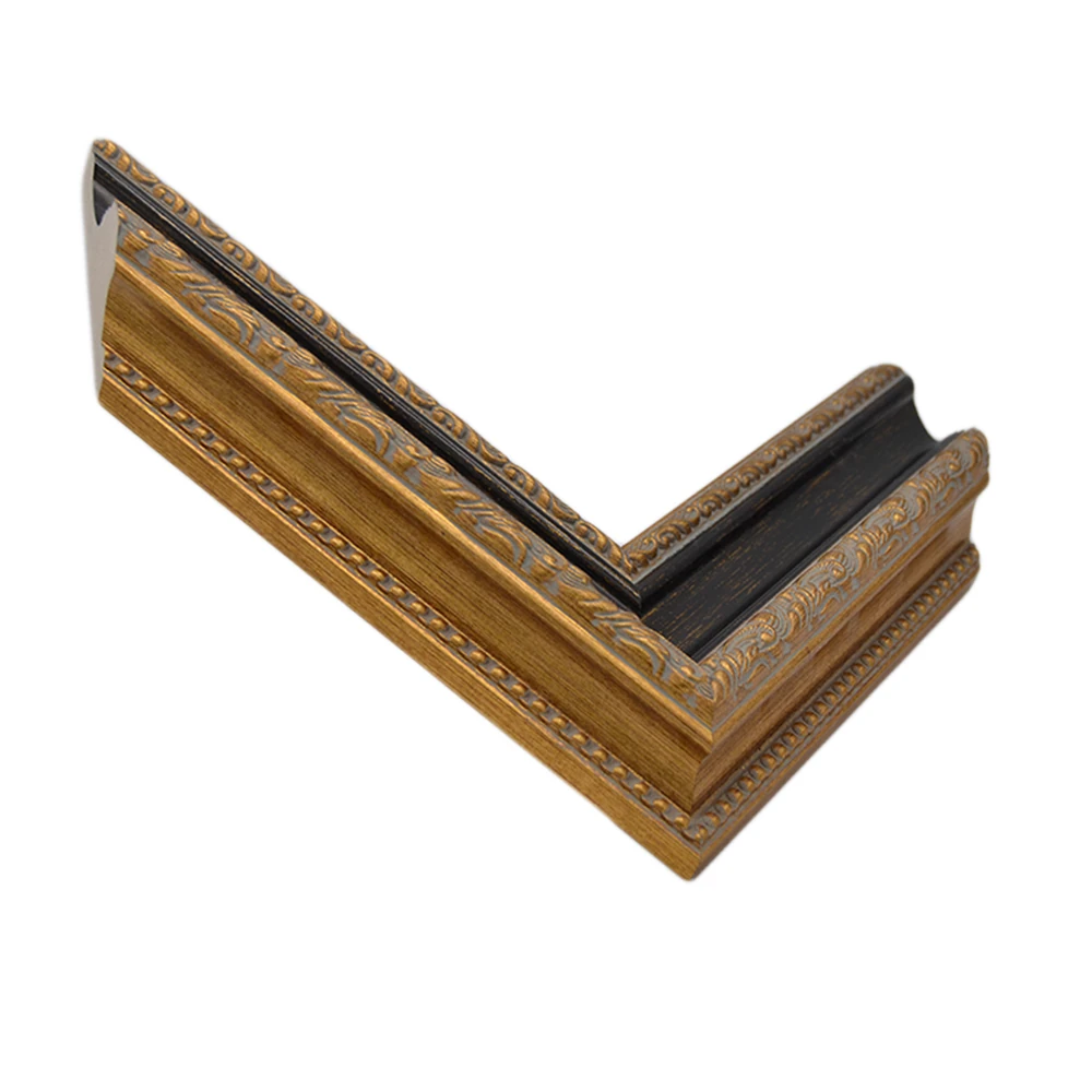 67mm Altın İşlemeli Kahve Barok Klasik Çerçeve