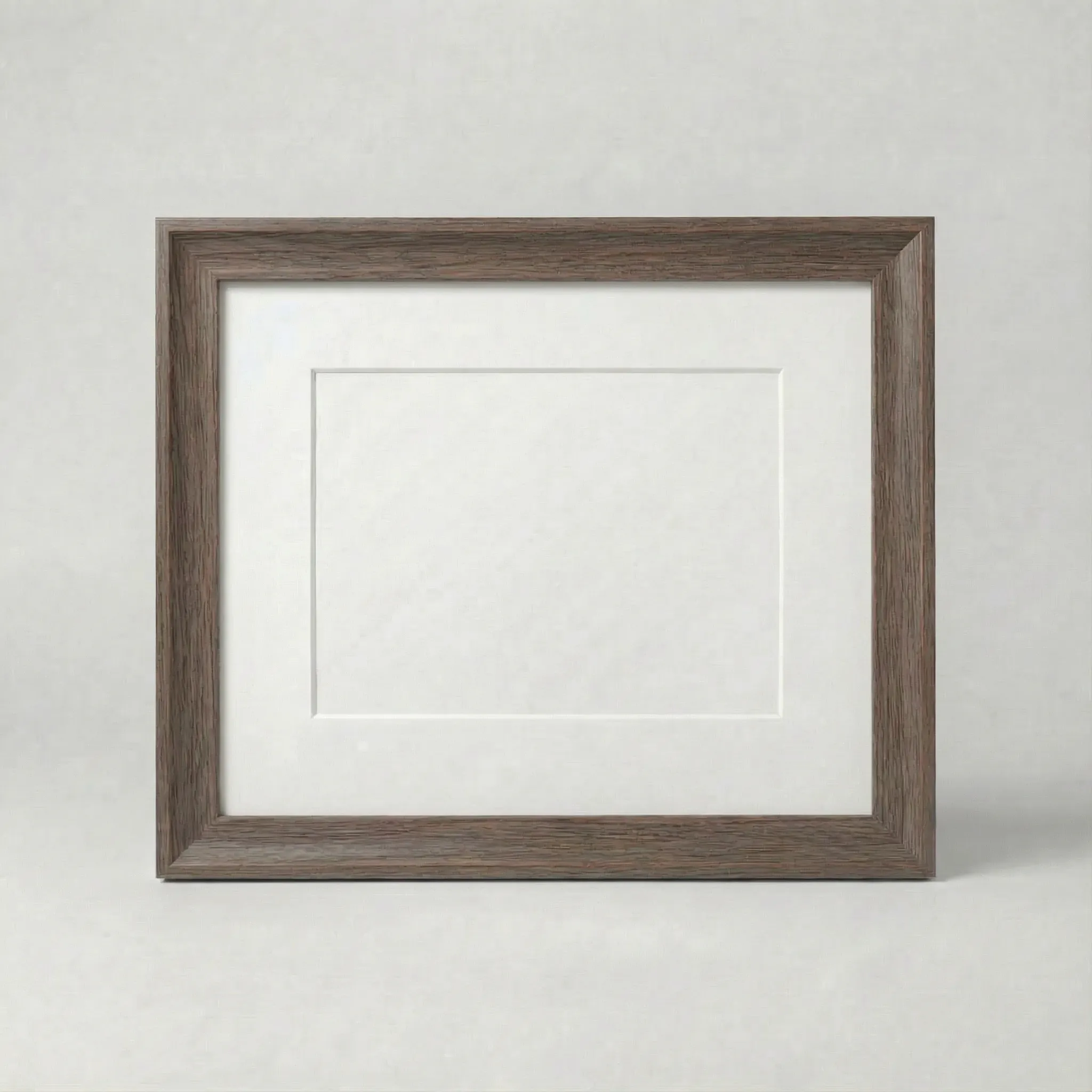 22 mm Dumanlı Meşe Ahşap Doku Modern Resim Çerçevesi