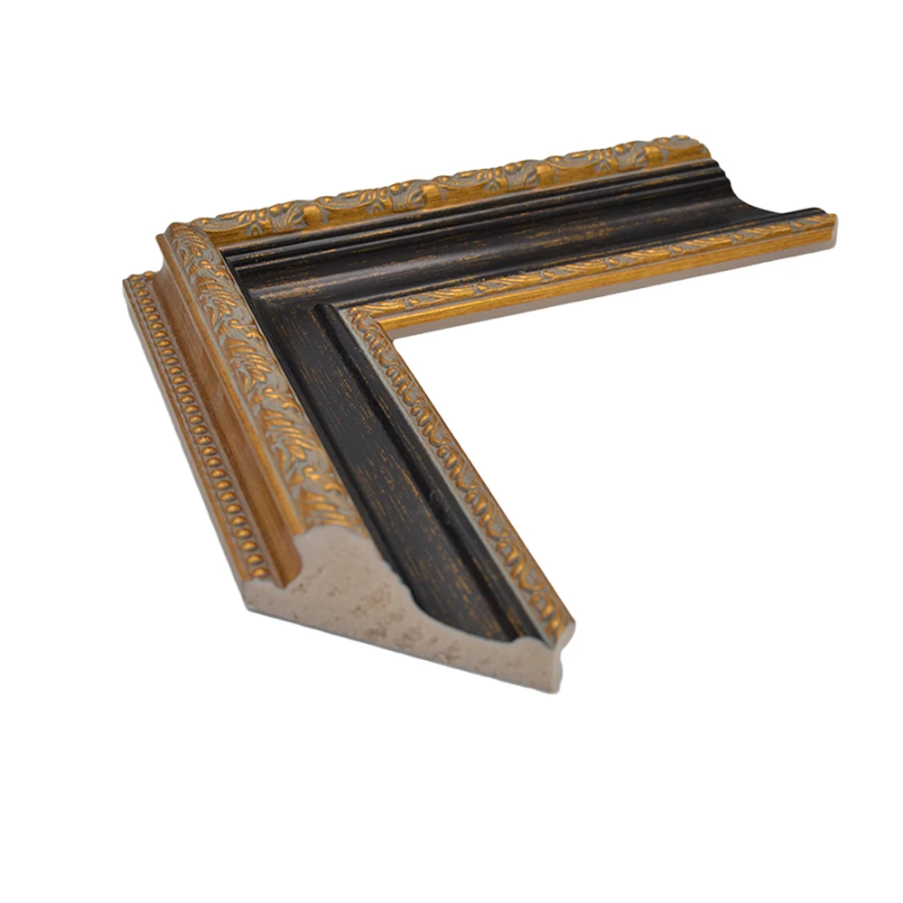 67mm Altın İşlemeli Kahve Barok Klasik Çerçeve