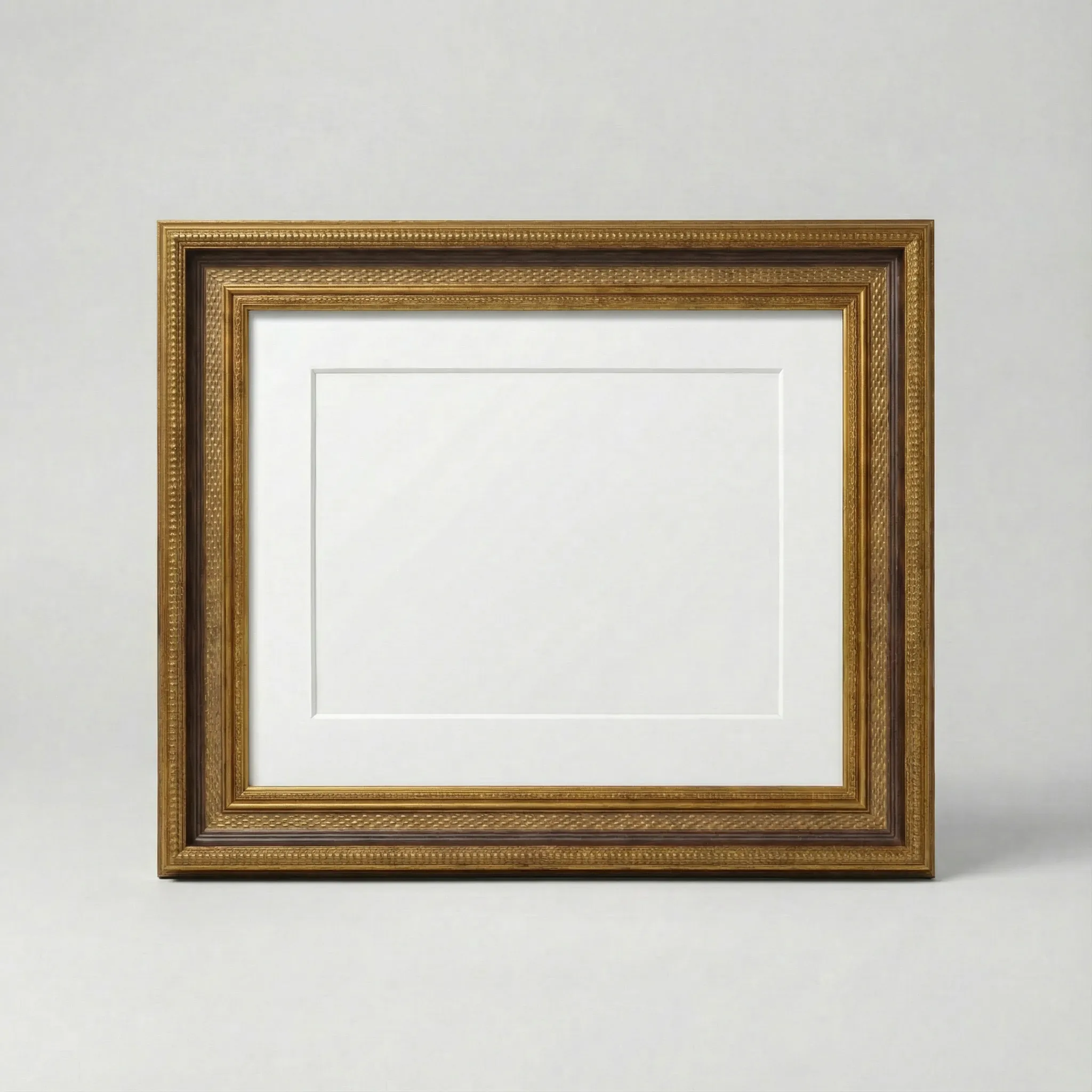 51mm Antik Altın Bordo Dokulu Resim Çerçevesi