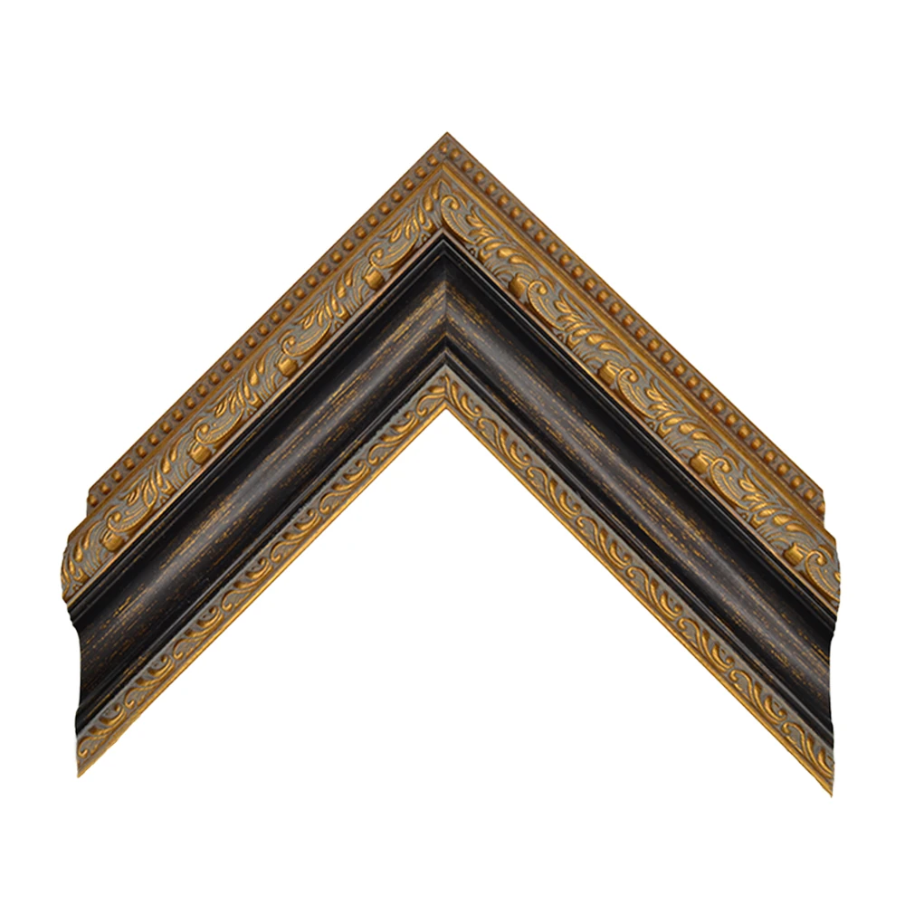 67mm Altın İşlemeli Kahve Barok Klasik Çerçeve