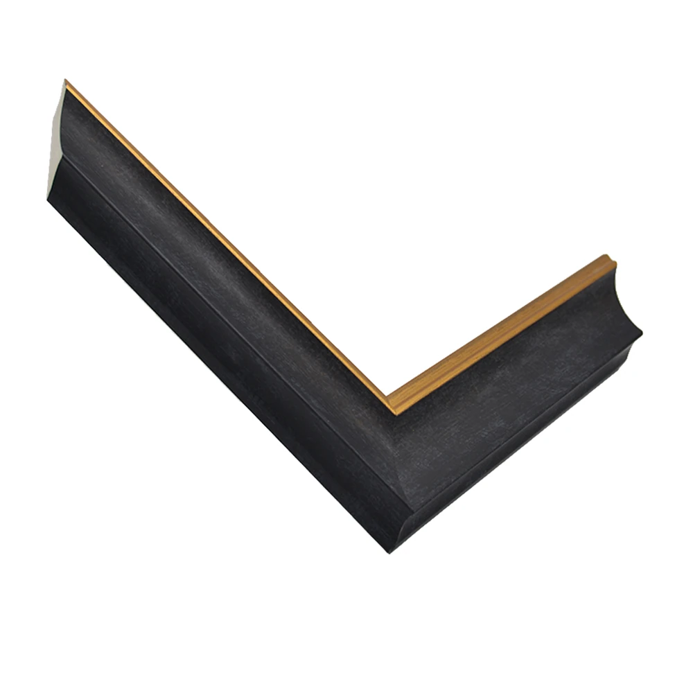 41mm Black Frame with Gold Trim Picture Frame