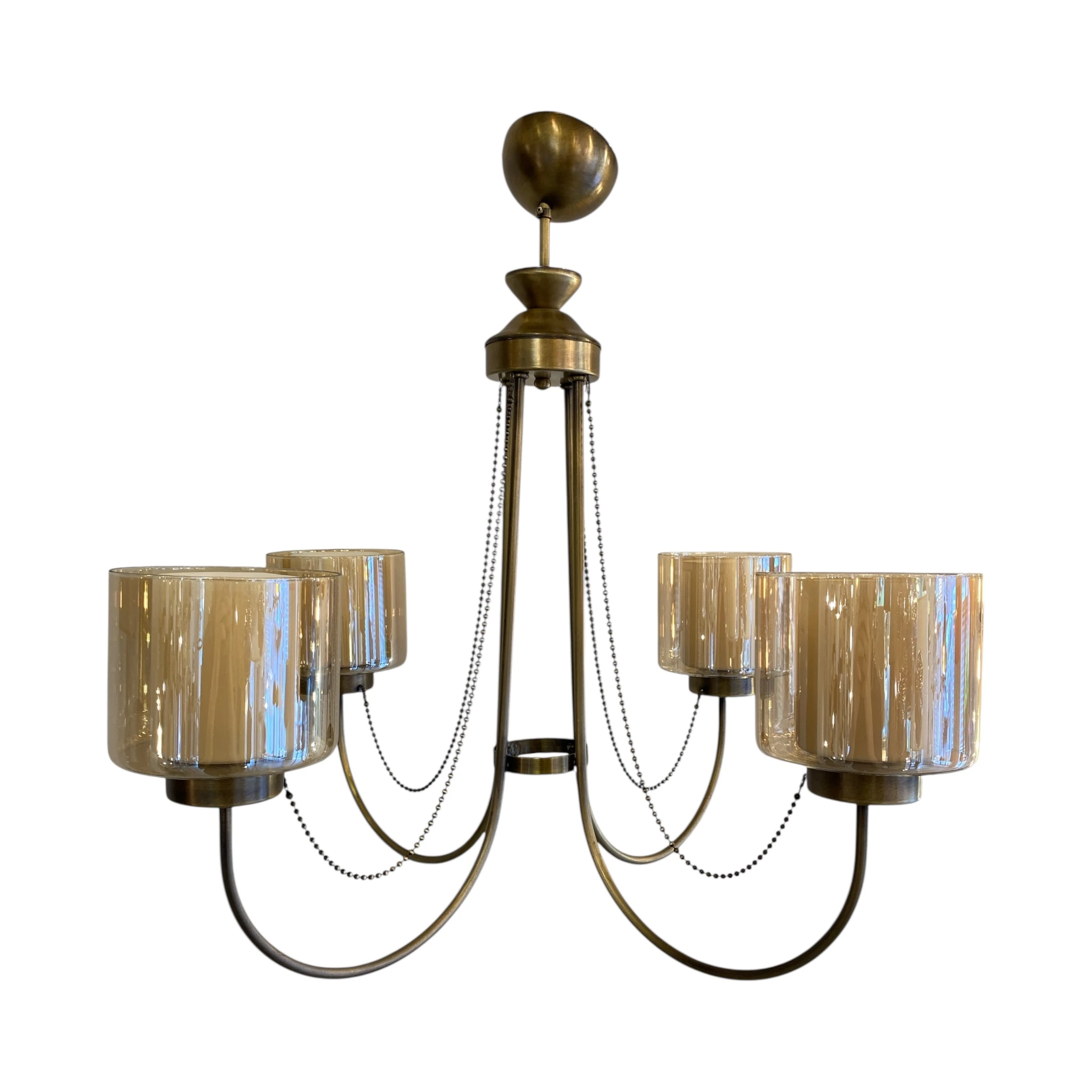 Zincir Detaylı Eskitme 4’lü Avize