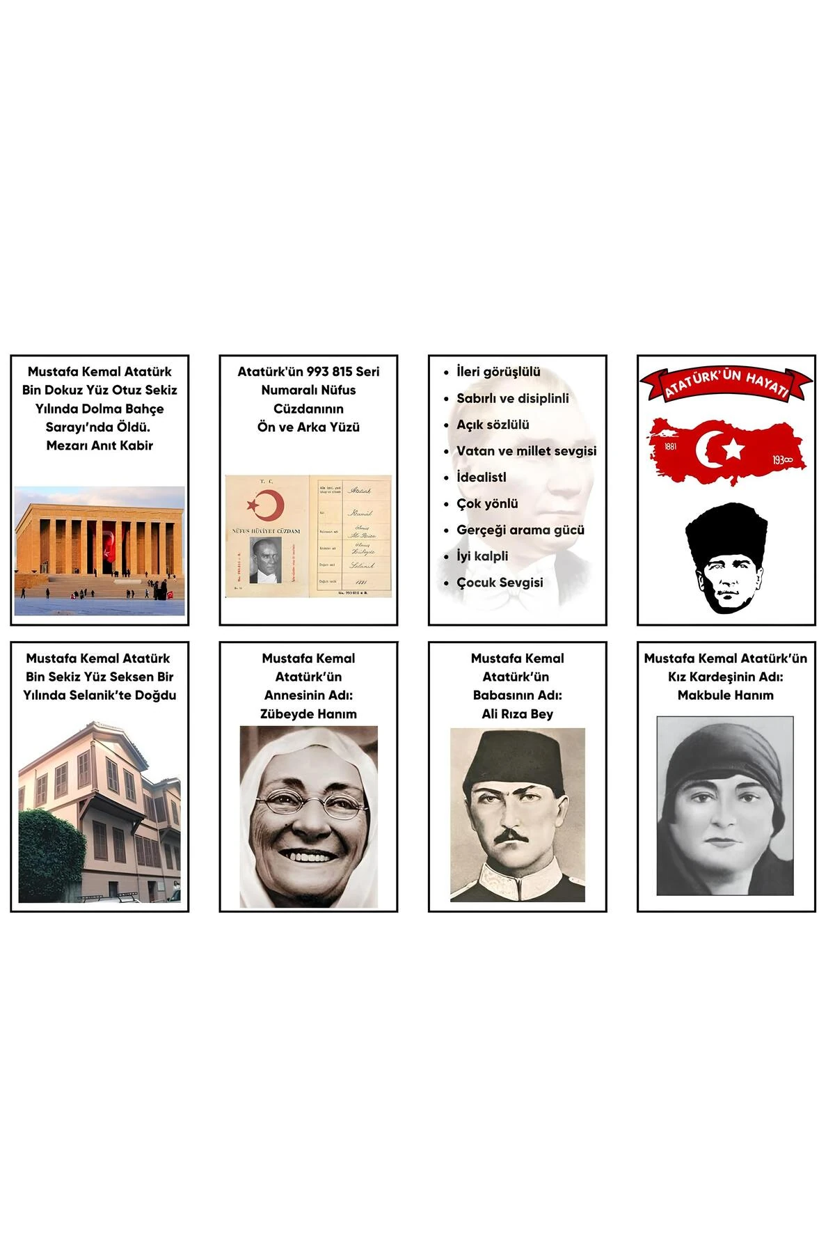 ATATÜRK KÖŞEŞİ ATATÜRK'Ü TANIYORUM 50 X 70 (VİNİL BRANDA) DİJİTAL BASKI