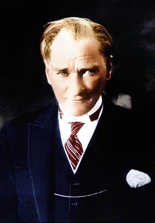 Renkli Atatürk kanvas tablo