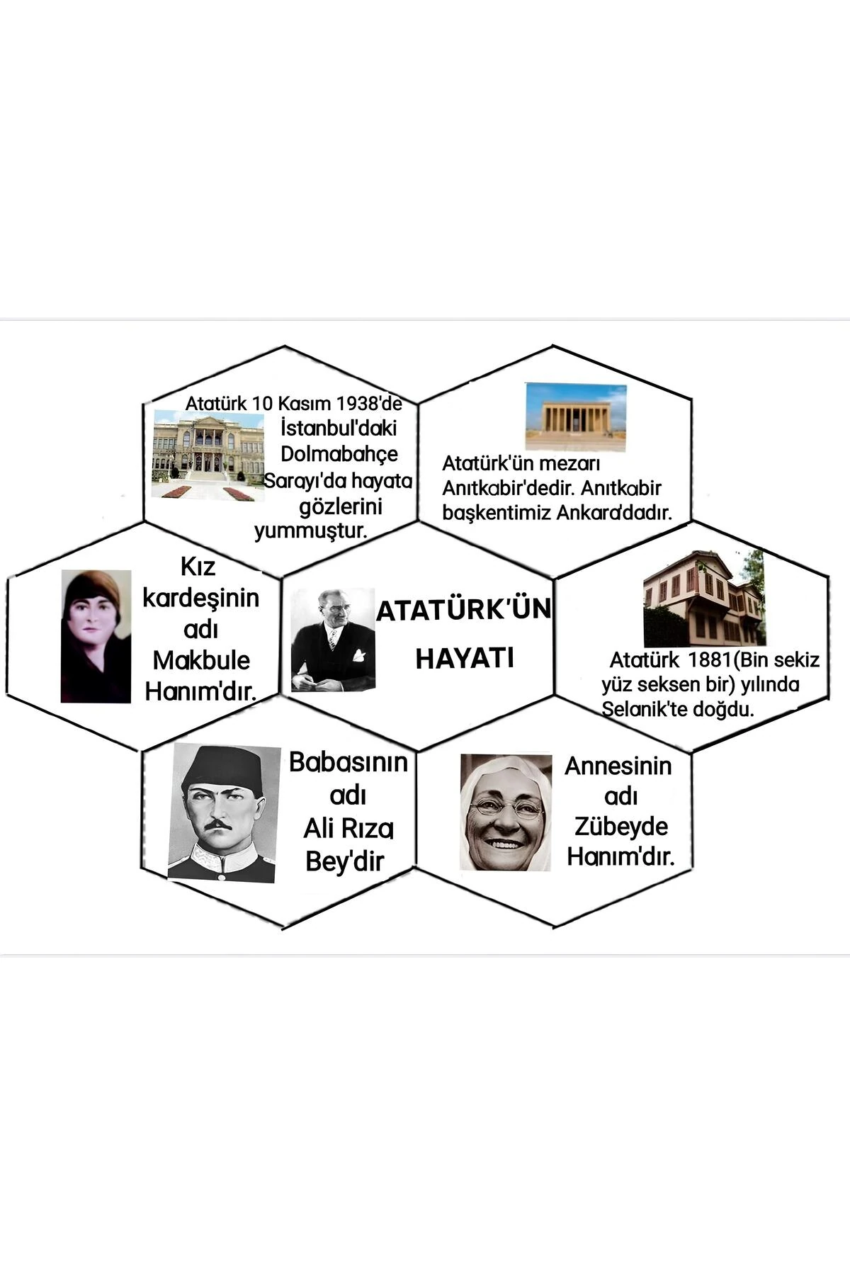 ATATÜRK KÖŞESİ ATATÜRK'ÜN HAYATI 50 X 70 (VİNİL BRANDA) DİJİTAL BASKI