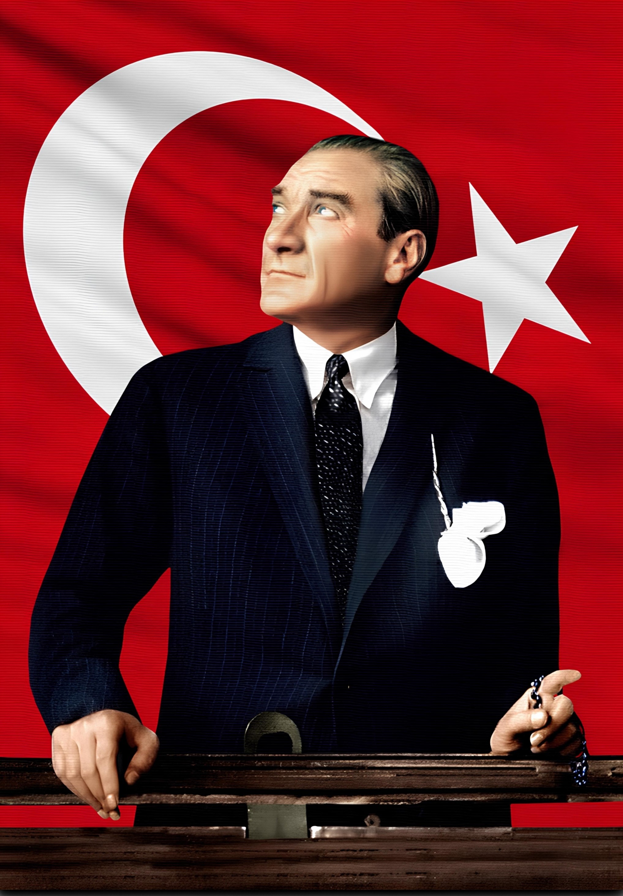 İstikbal Göklerdedir Atatürk kanvas tablo