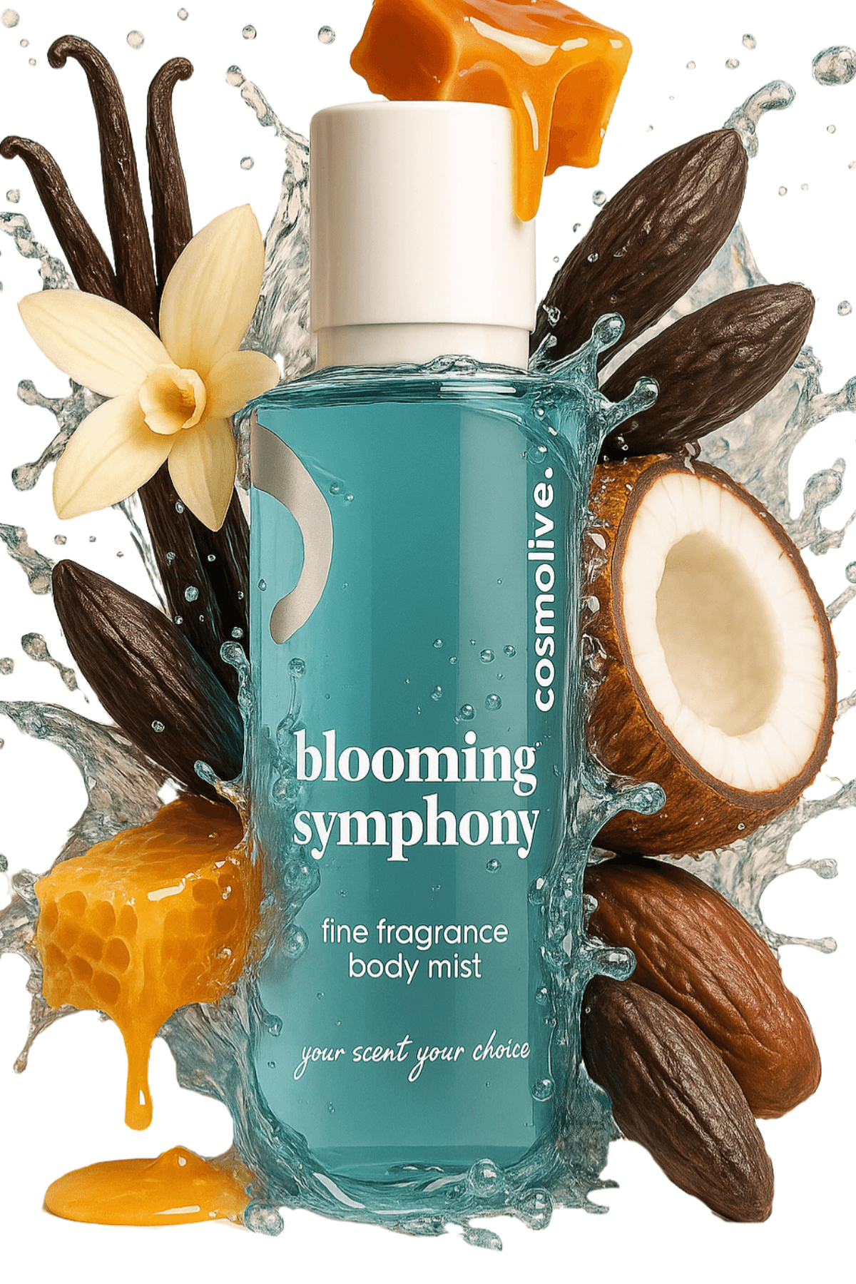 Vücut Spreyi Body Mist Golden Honey Blooming Symphony Işıltılı Nemlendirici Kadın 250 ml