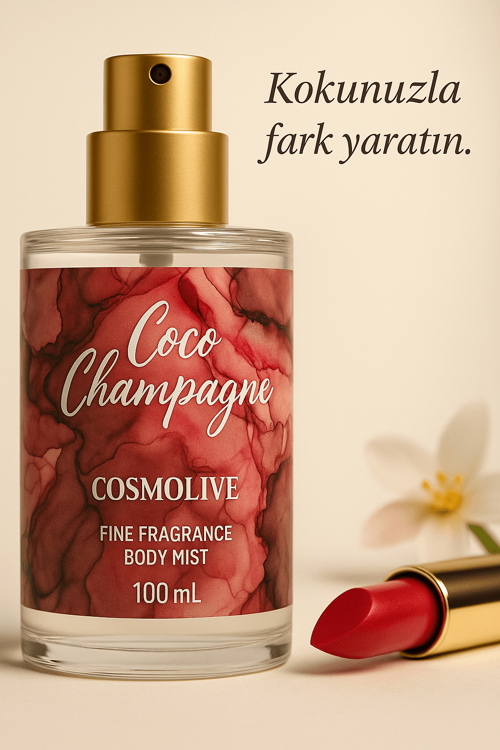Vücut Spreyi Body Mist | Coconut Passion | Coco Champagne | Seyahat Boy | Kadın | Işıltılı