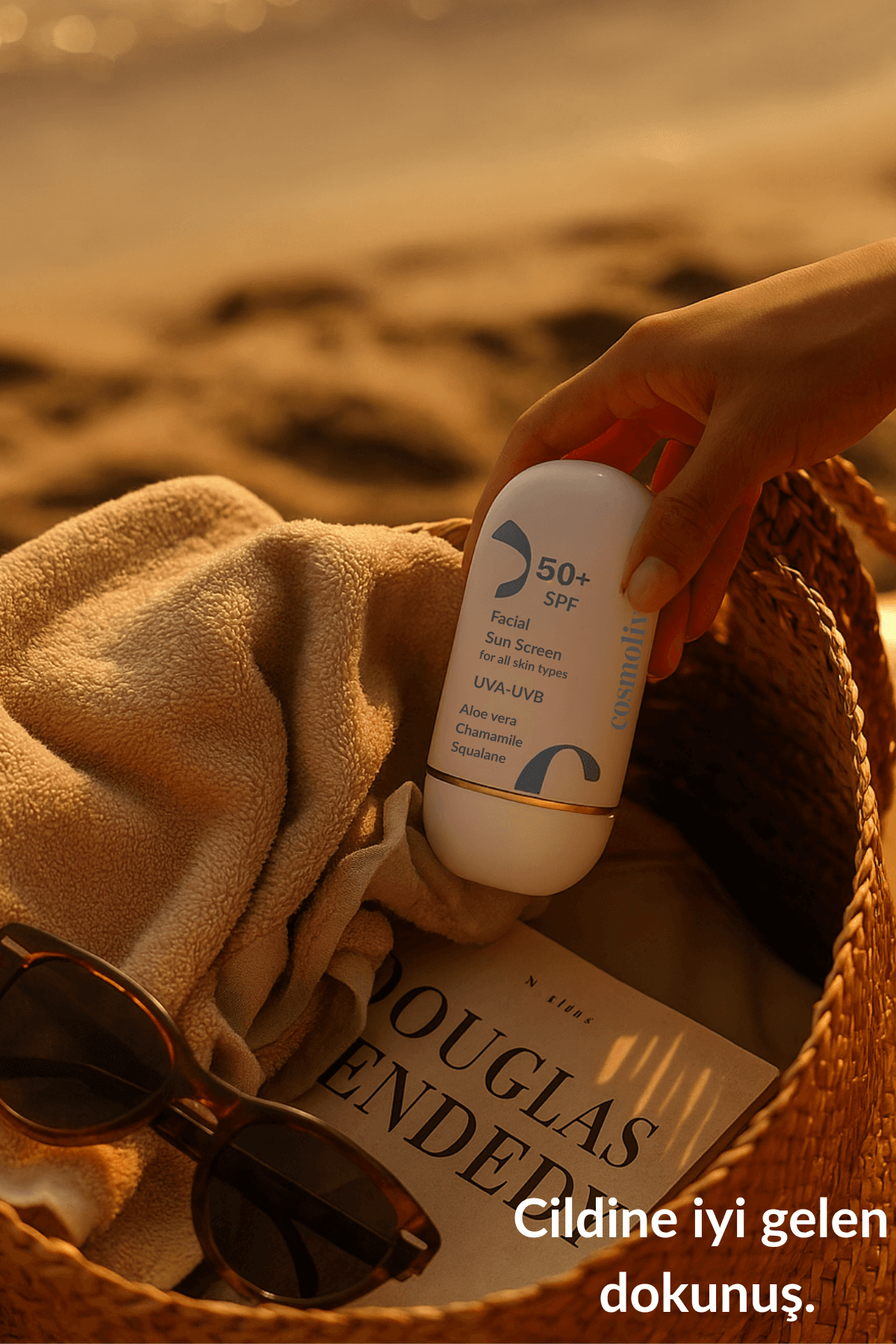 Güneş Kremi %100 Doğal Yüz Spf 5 Yağlı - Kuru - Karma Ciltler Su Bazlı